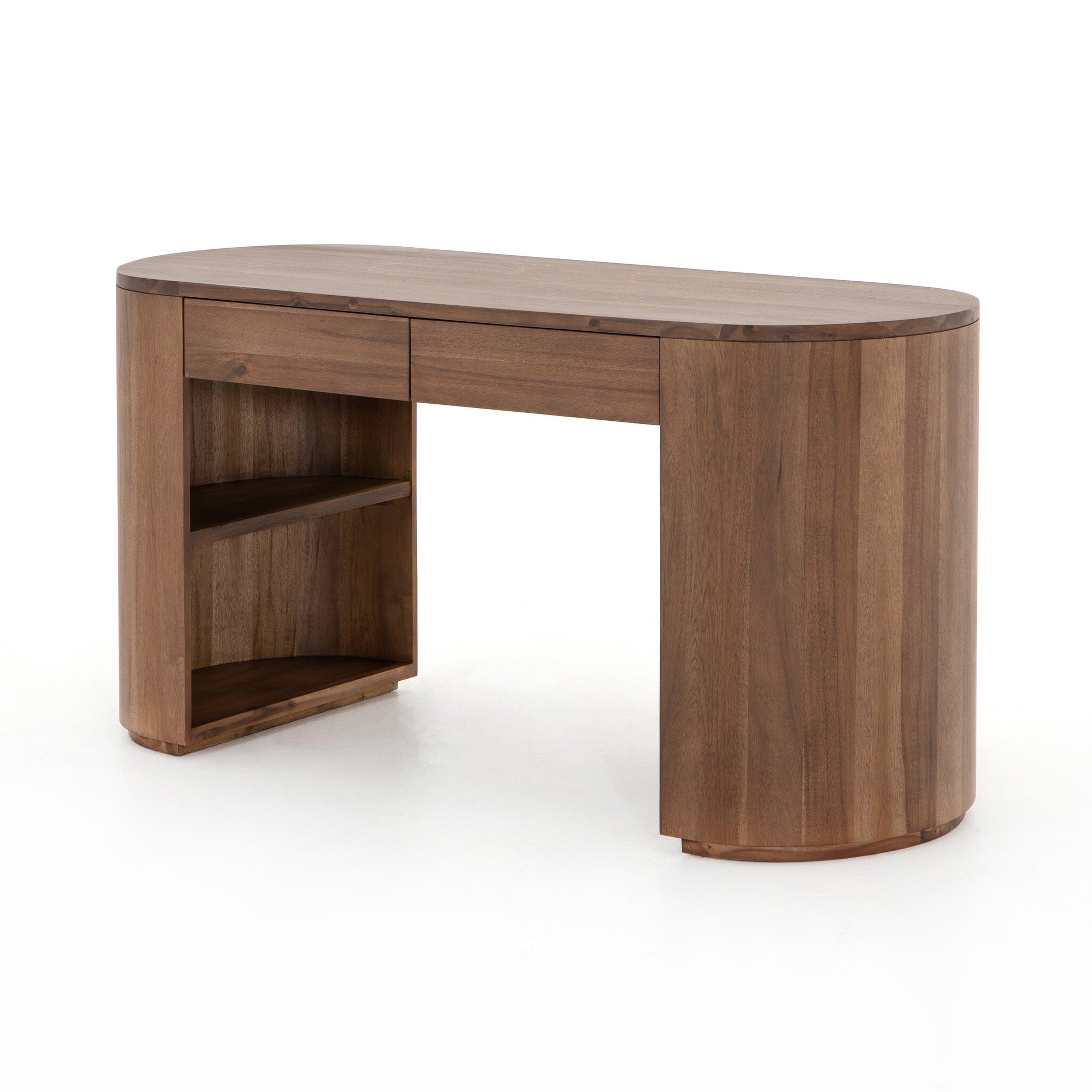 Pilar Desk - Caramel Brown Veneer - Four Hands