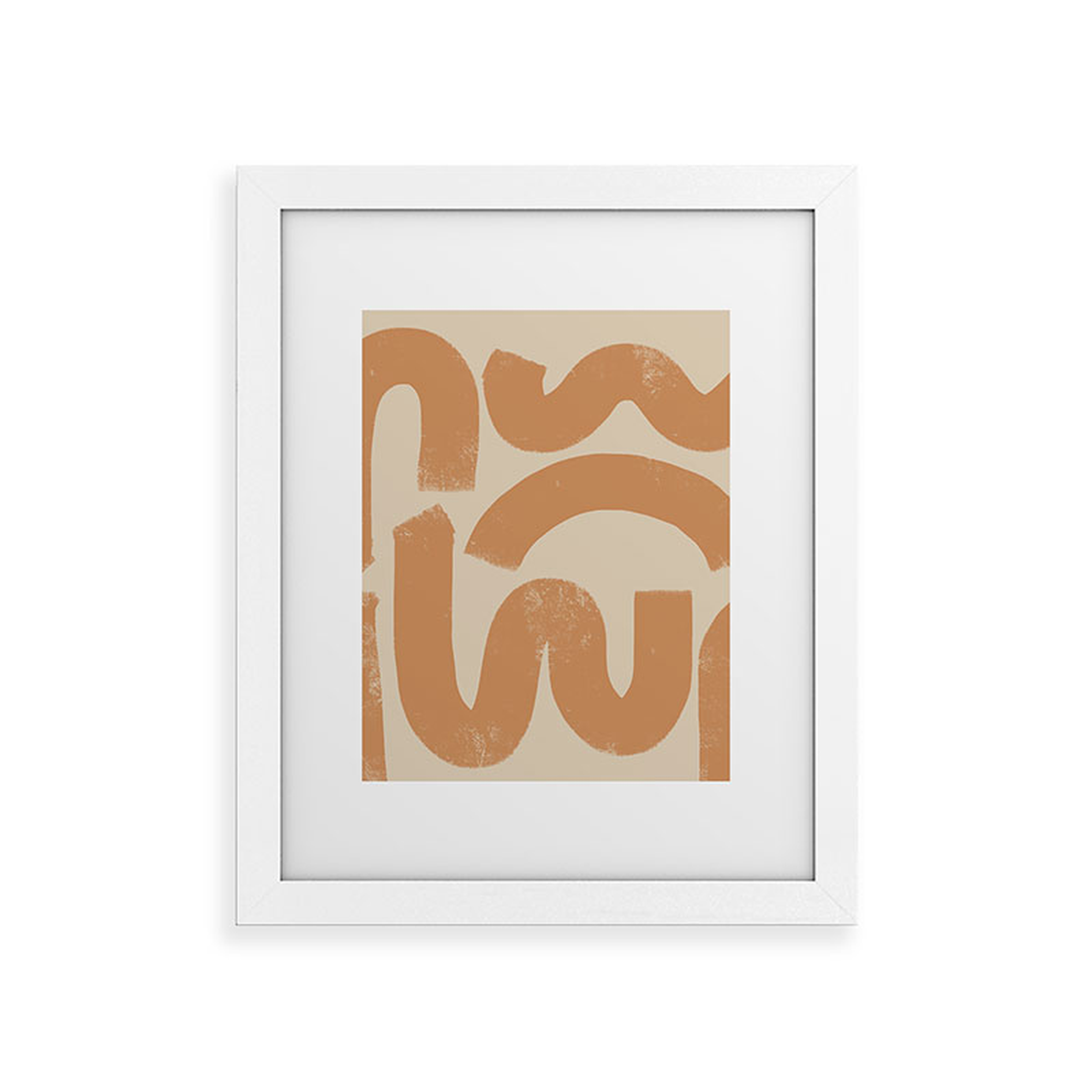 Squig by almostmakesperfect - Framed Art Print Classic White 11" x 14" - Wander Print Co.