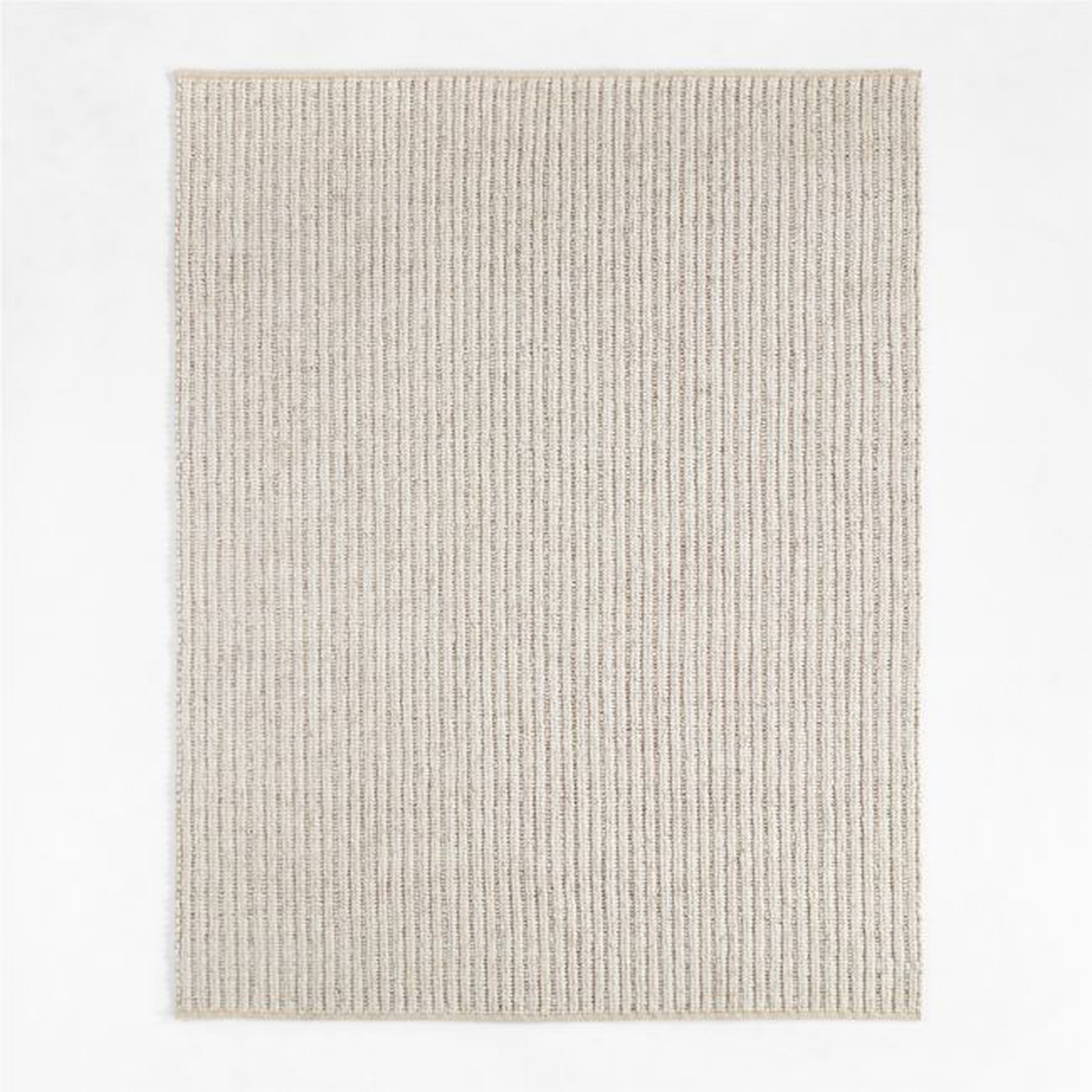 Prato Performance Wool Ivory Area Rug 9'x12' - Crate and Barrel