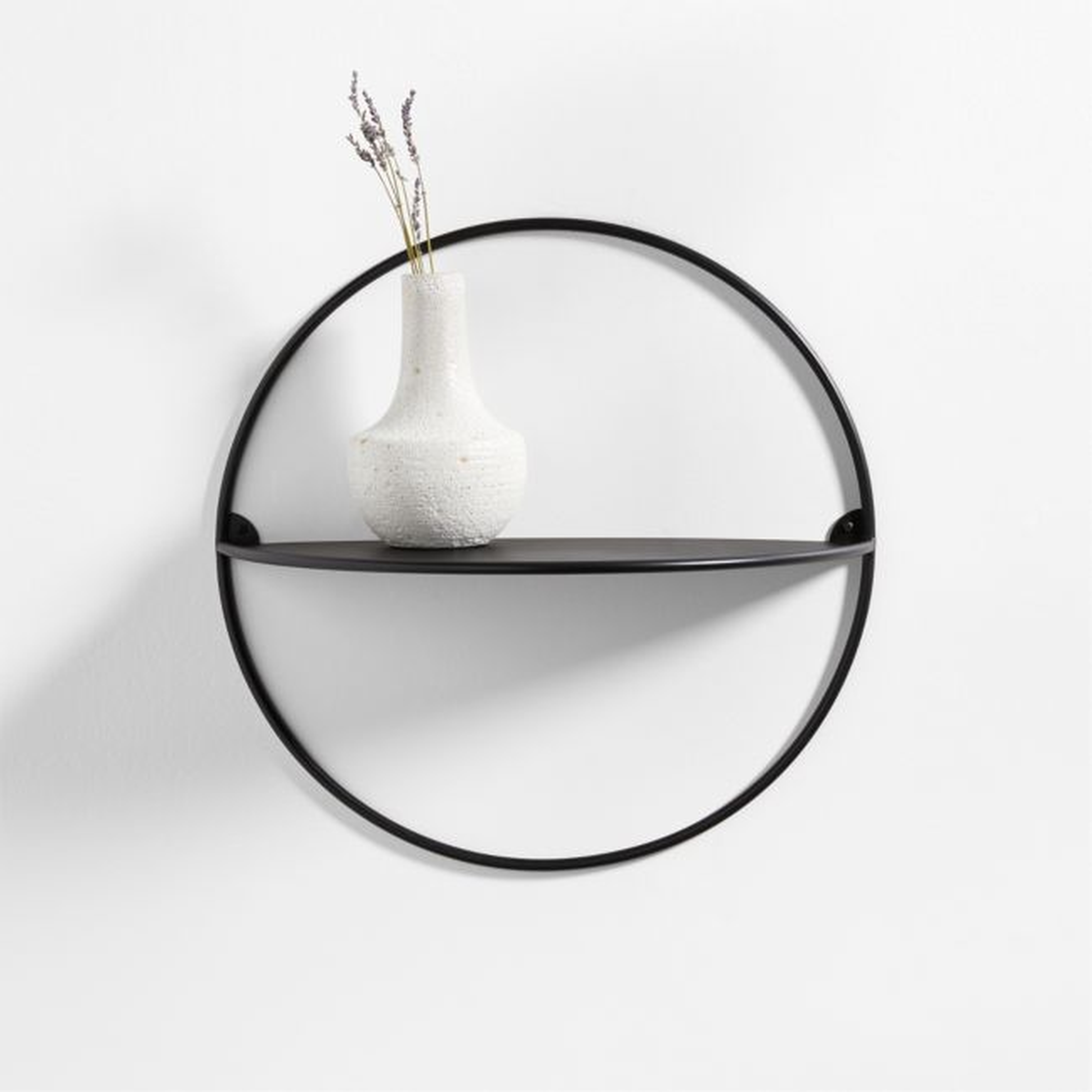 Mirah Round Floating Shelf - Crate and Barrel