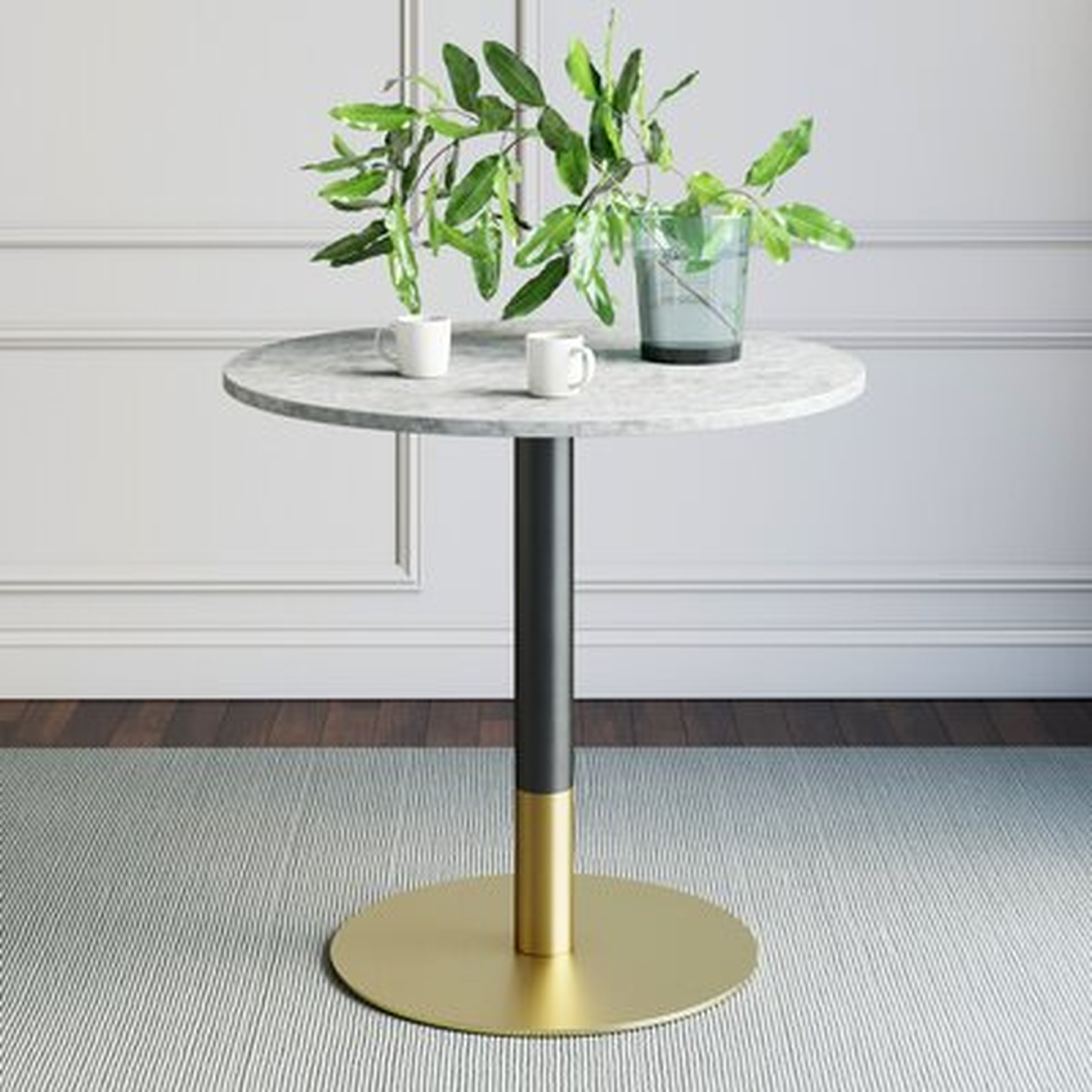 Belynda White Faux Marble Table Top Dining Table - AllModern
