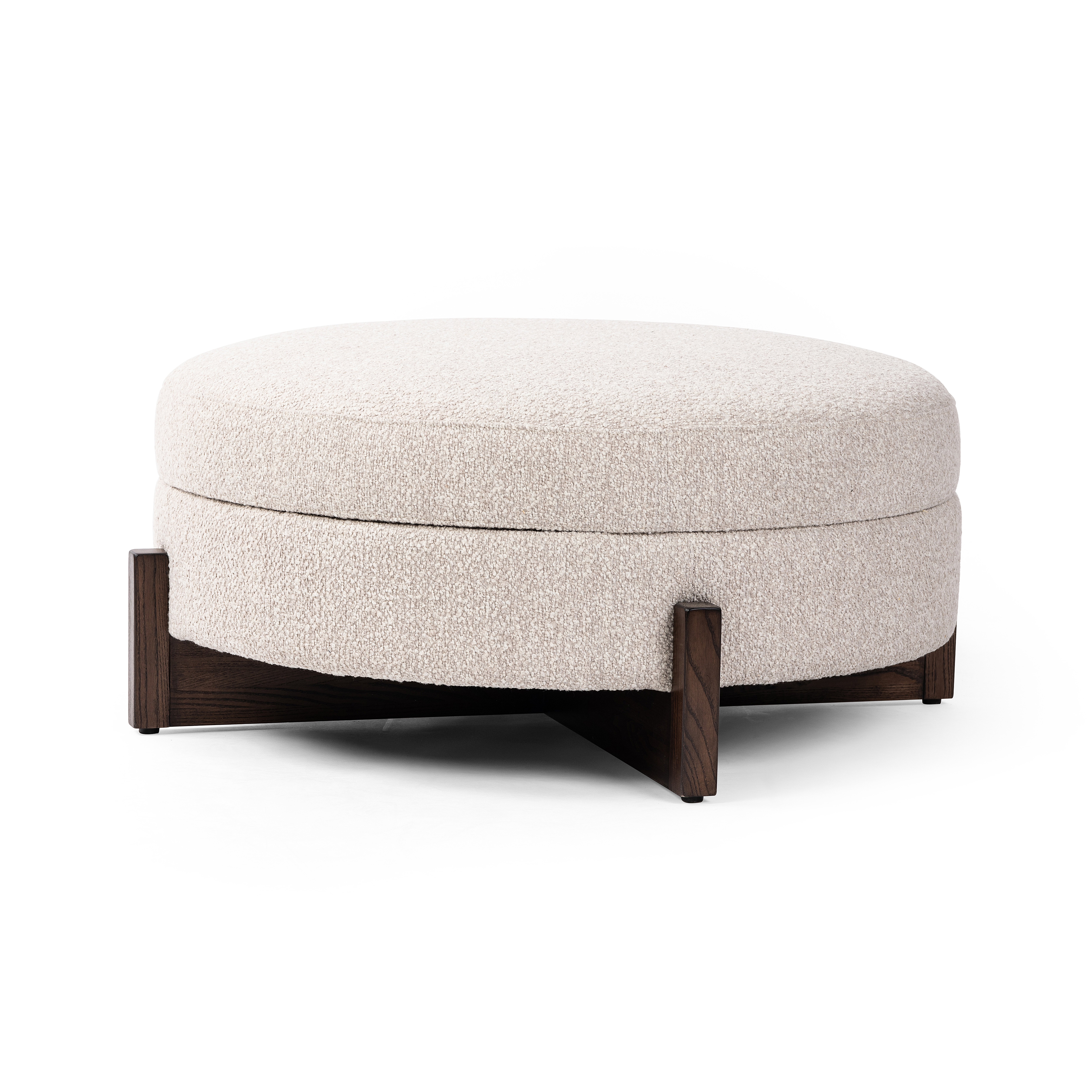Esben Storage Ottoman-36"-Sattley Fog - Four Hands