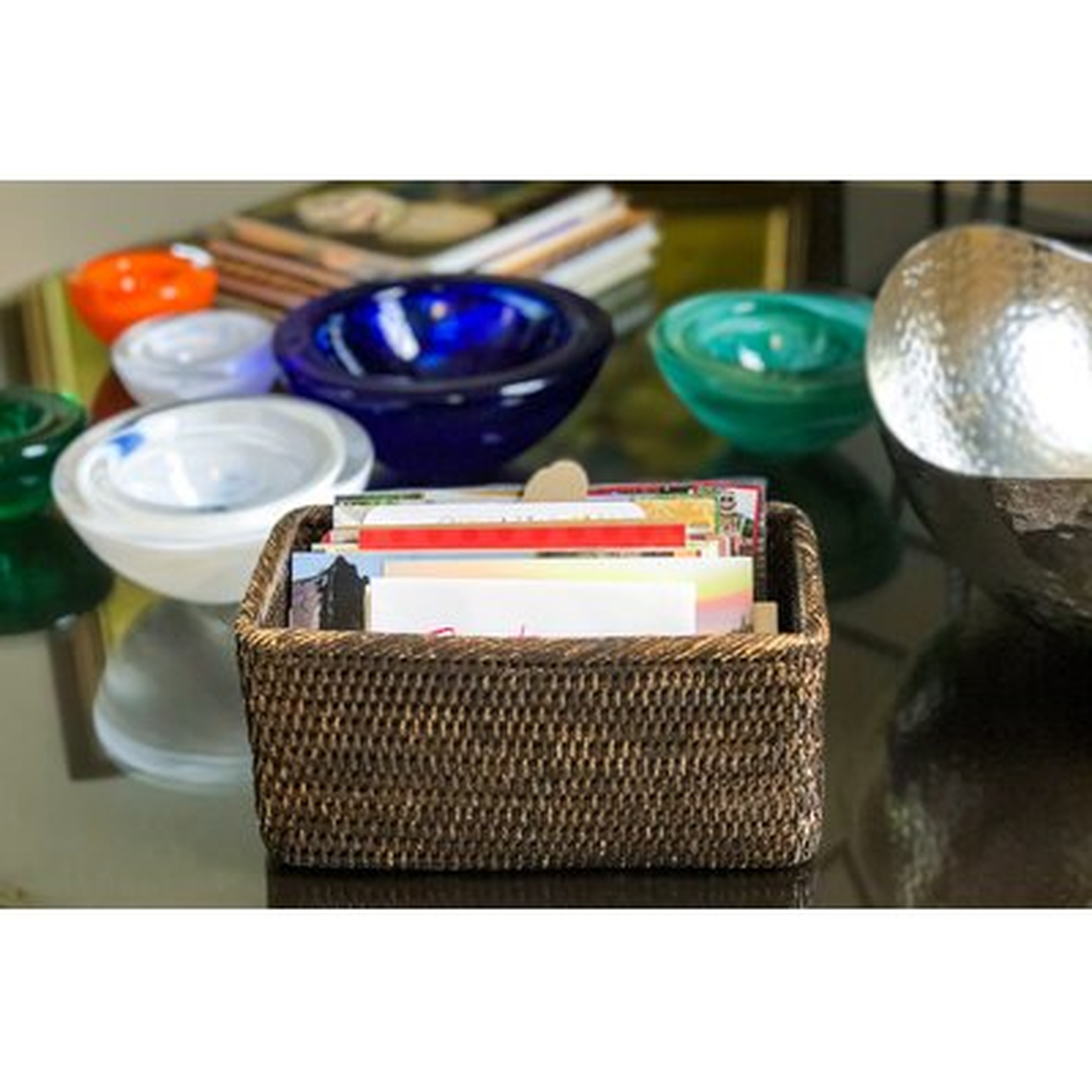 Albin Rectangular Rattan Basket - Wayfair