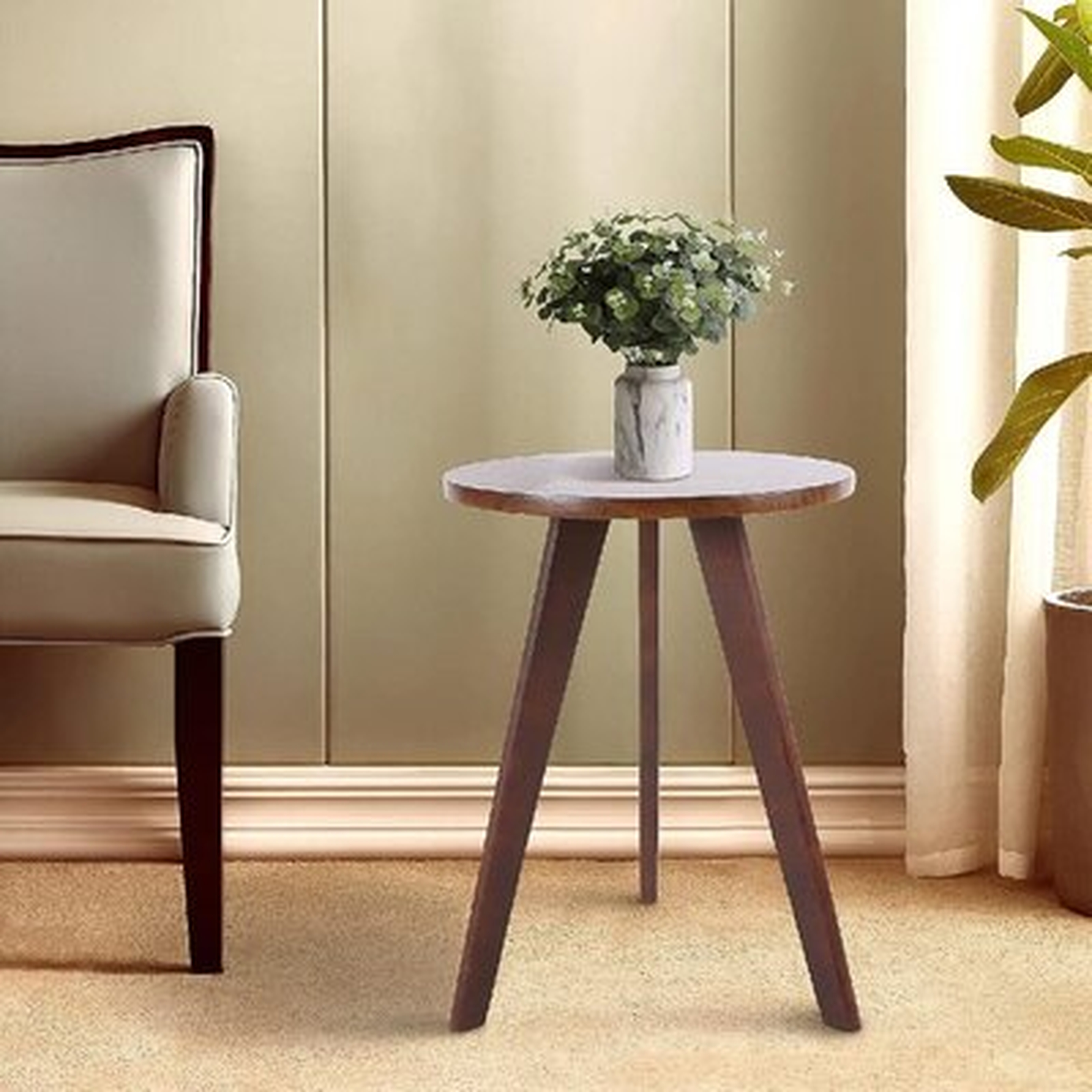 End Table Side Table Wood Coffee Table Round Sofa Table Small Nightstand Accent Table Easy Assembly Nesting Table Home Decor Bedside Table For Living Room Balcony Bedroom Office - Wayfair