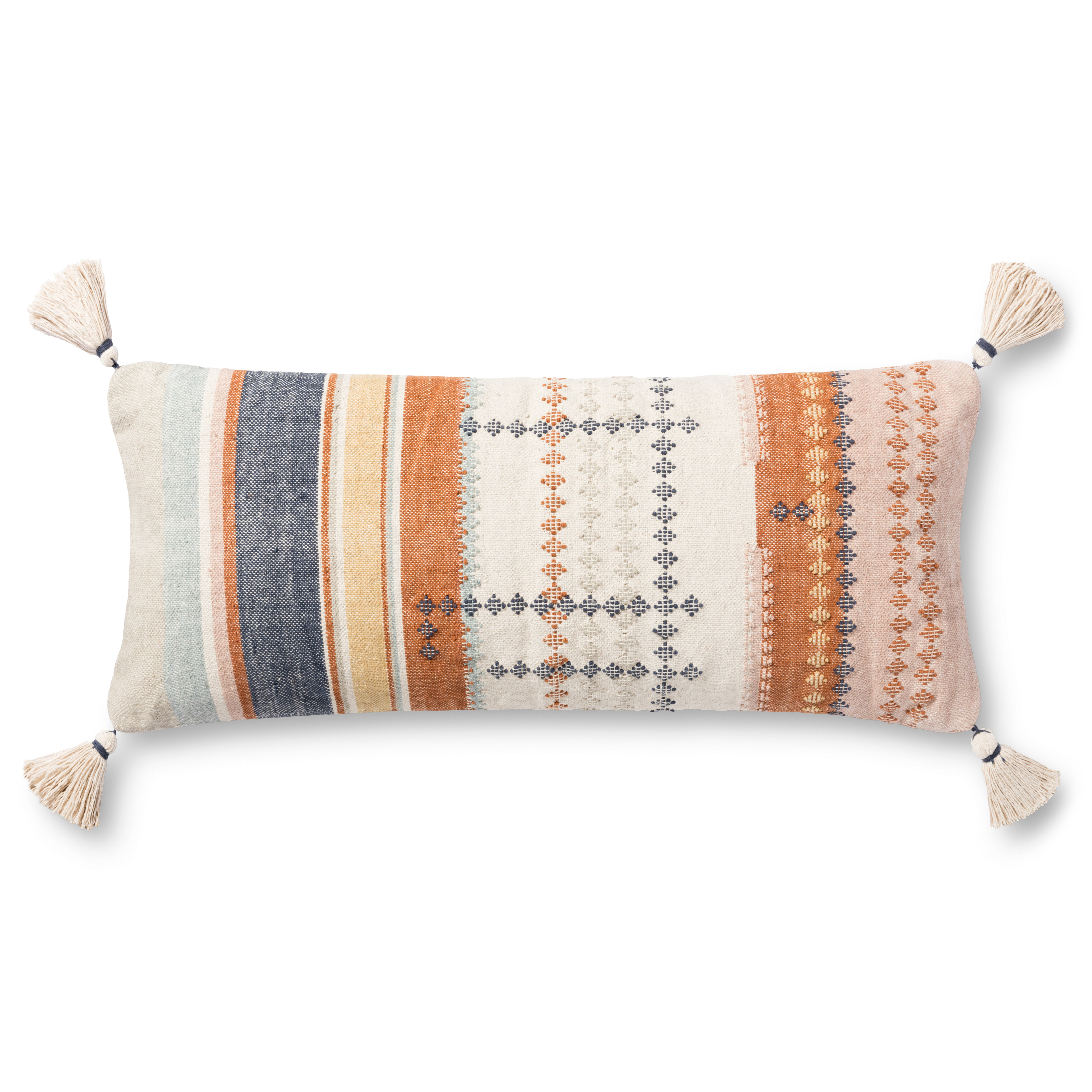 PILLOWS P1159 MULTI 13" x 35" Cover w/Poly - Loloi Rugs