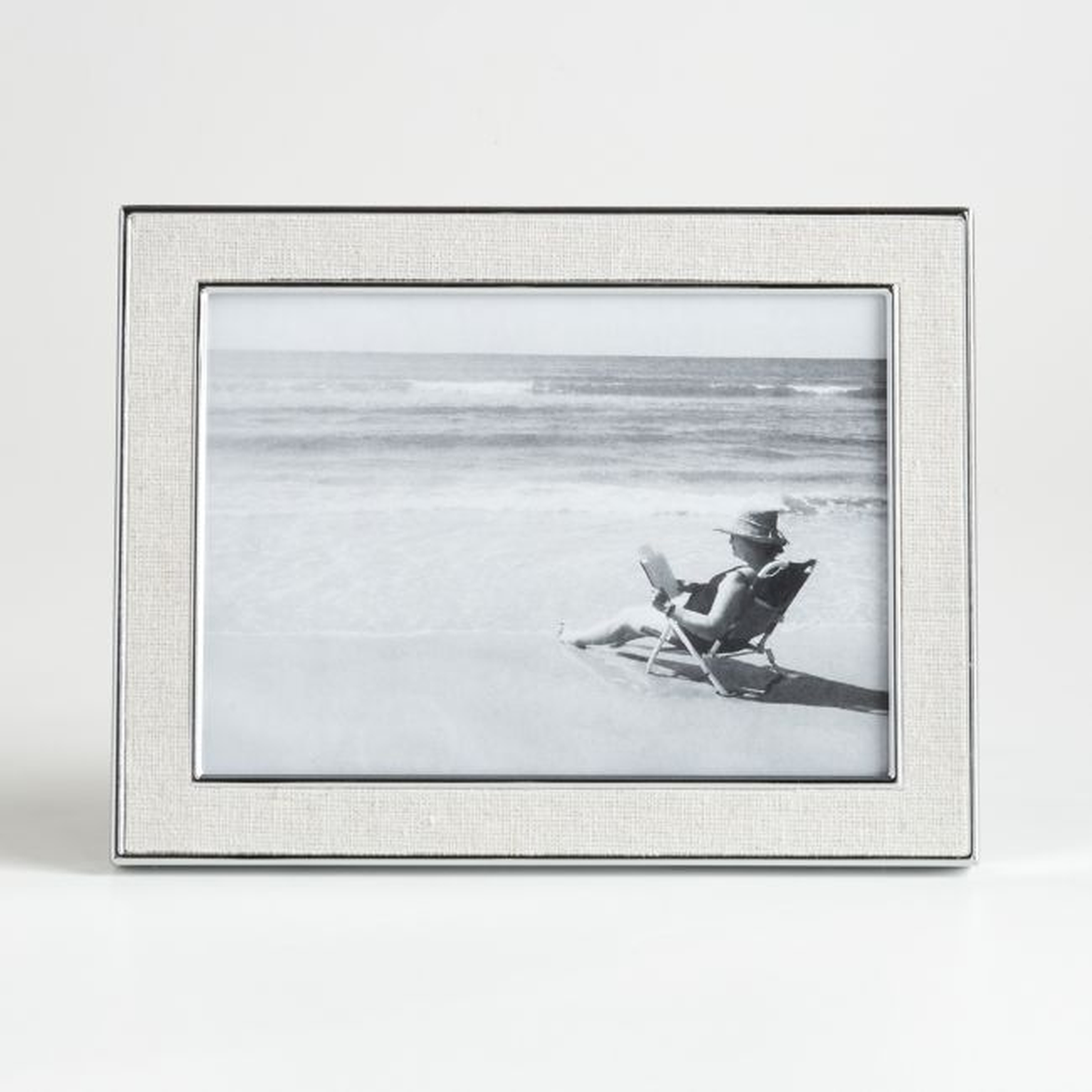 Tava 5x7 Linen Picture Frame - Crate and Barrel