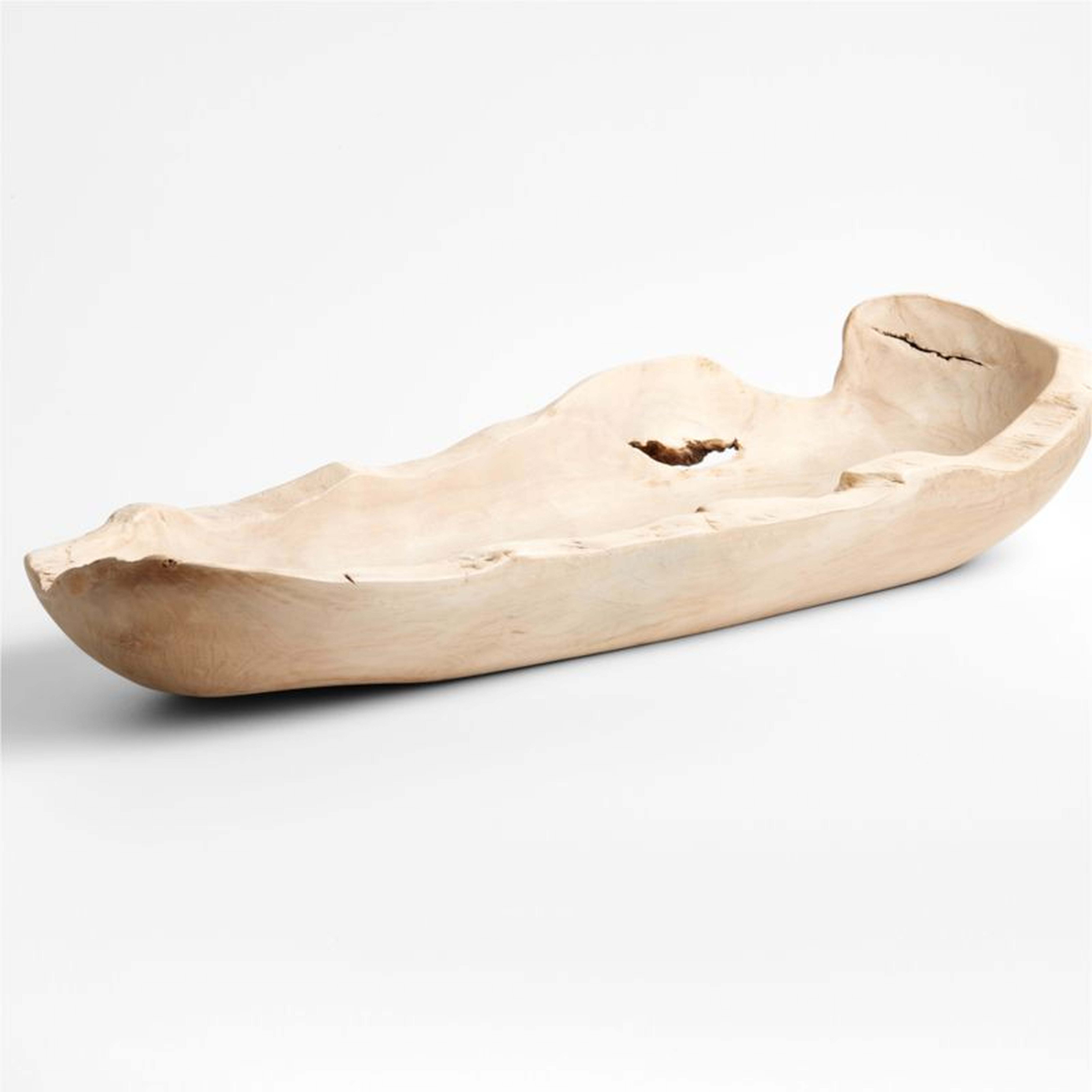 Cosimo Oversized Teak Wood Centerpiece Bowl - Crate and Barrel
