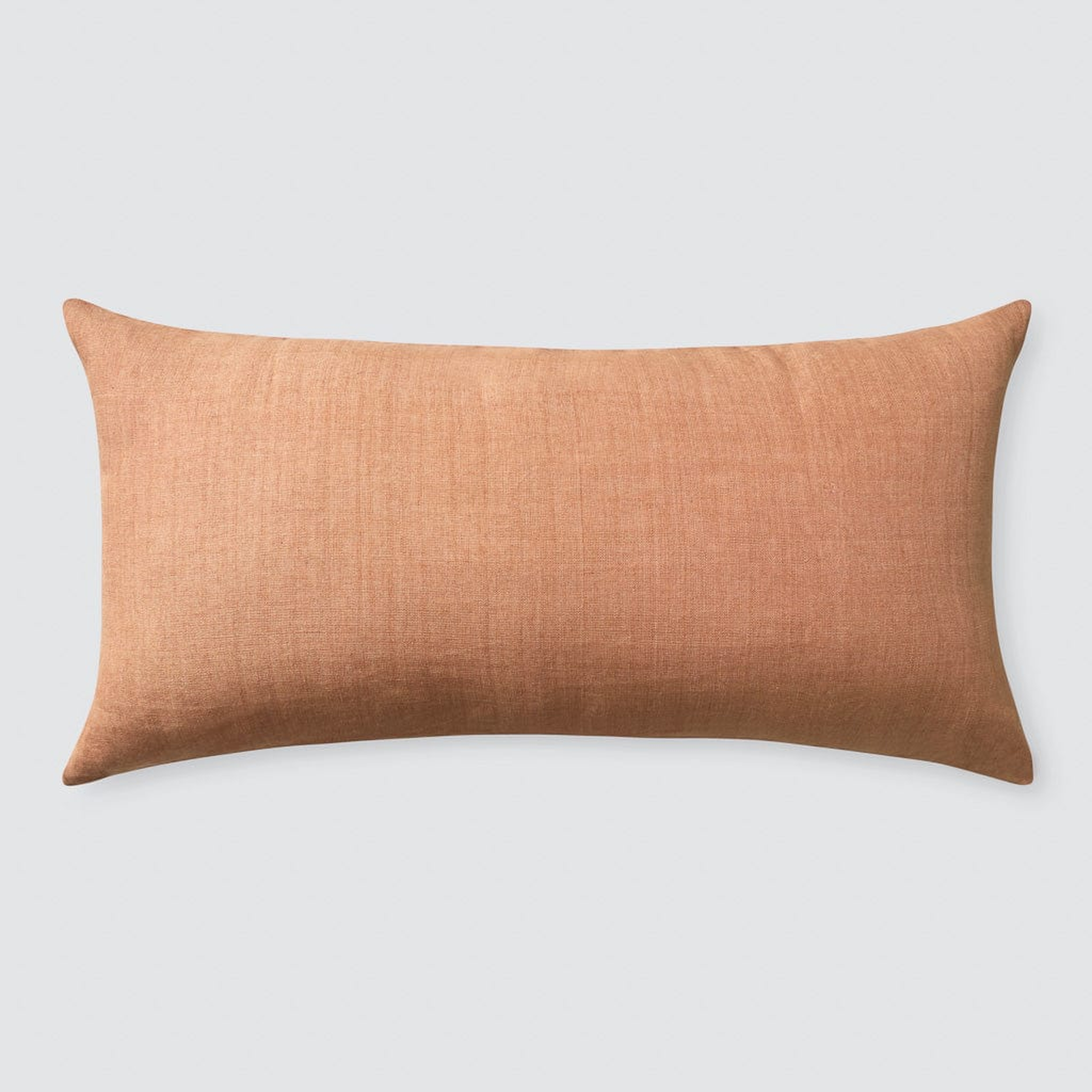 The Citizenry Prisha Linen Pillow | 14" x 30" | Clay - The Citizenry