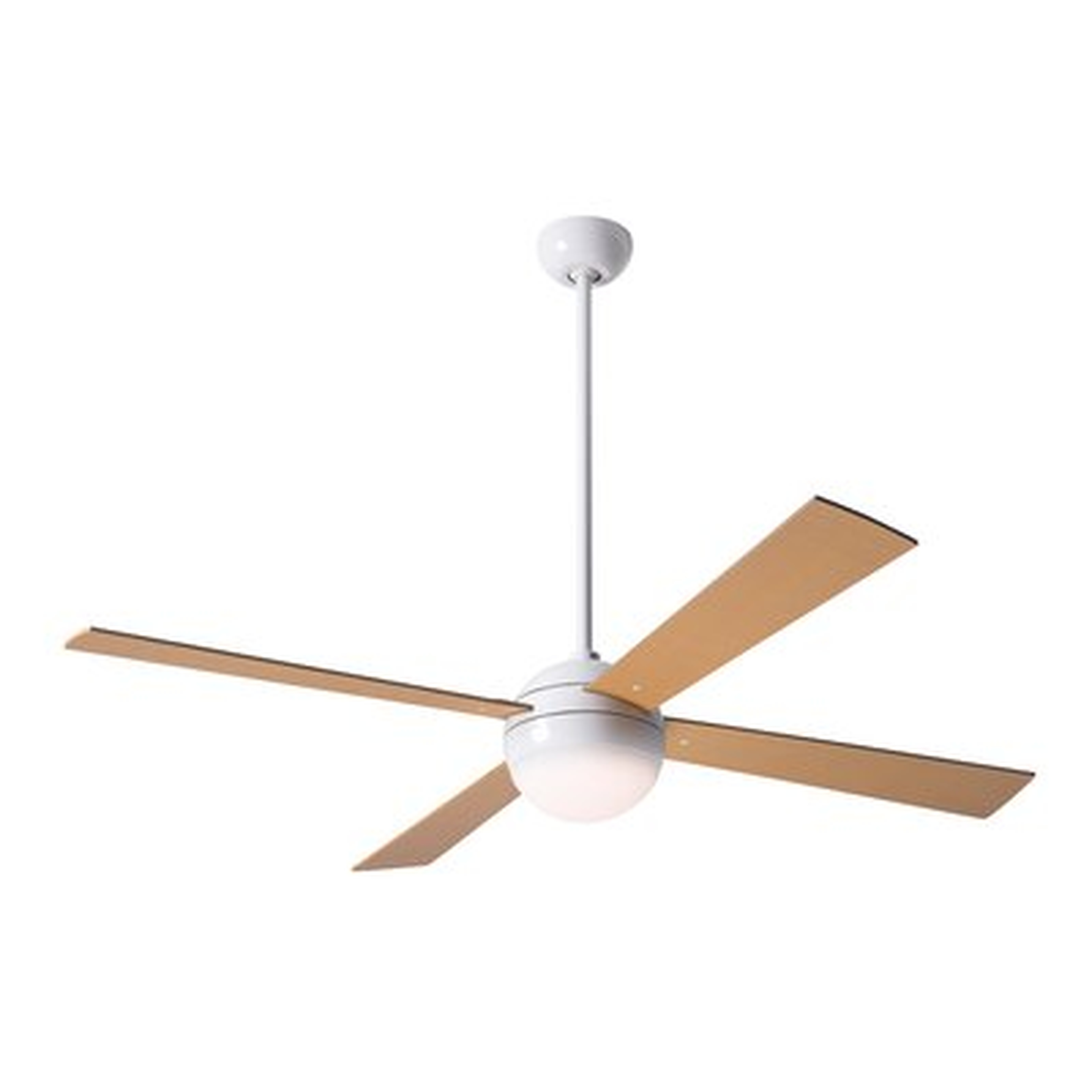 52" 4 - Blade LED Standard Ceiling Fan with Light Kit Included - AllModern