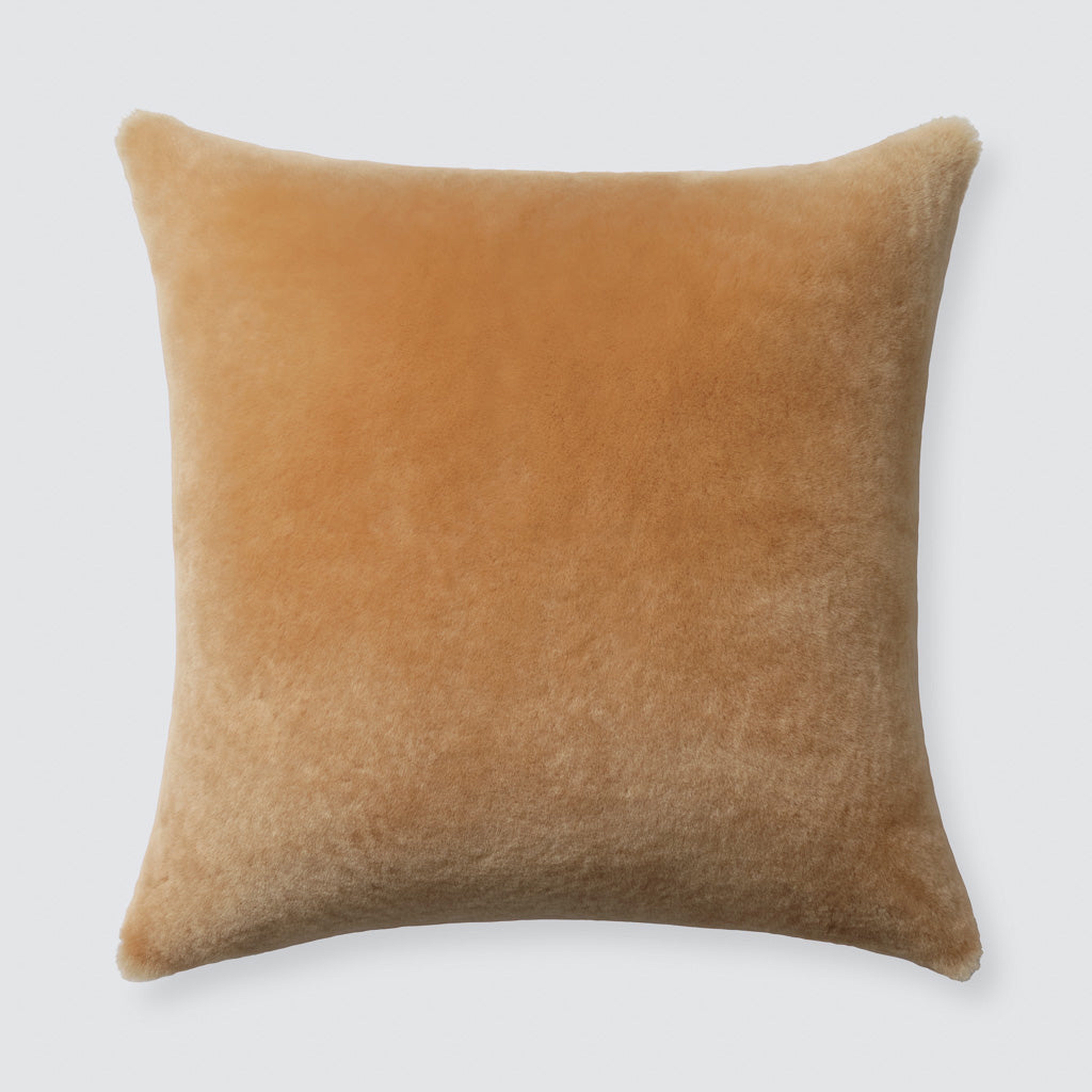 The Citizenry Sheepskin Pillow | 22" x 22" | Tan - The Citizenry