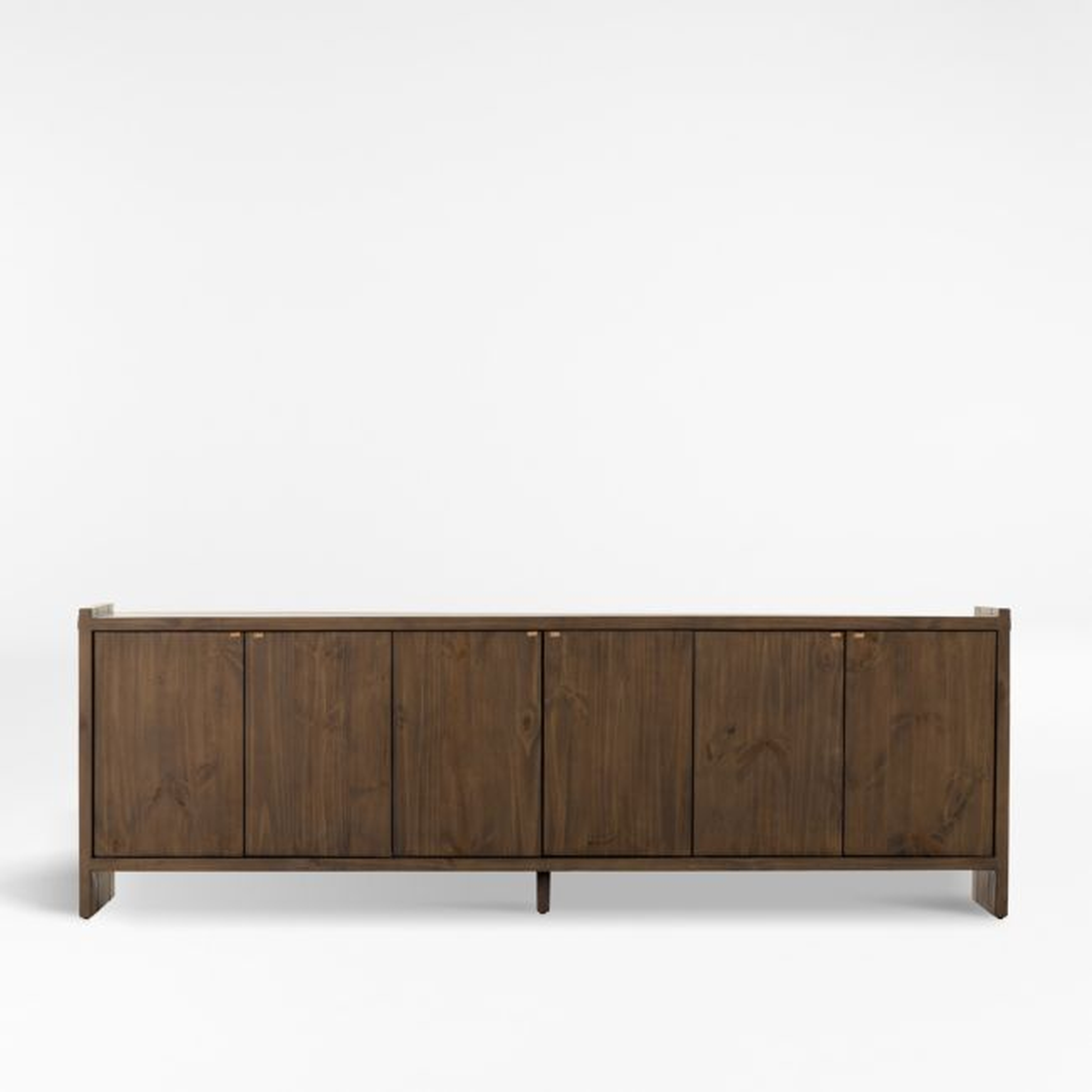 Oscar 78" Wood Storage Media Console - Crate and Barrel