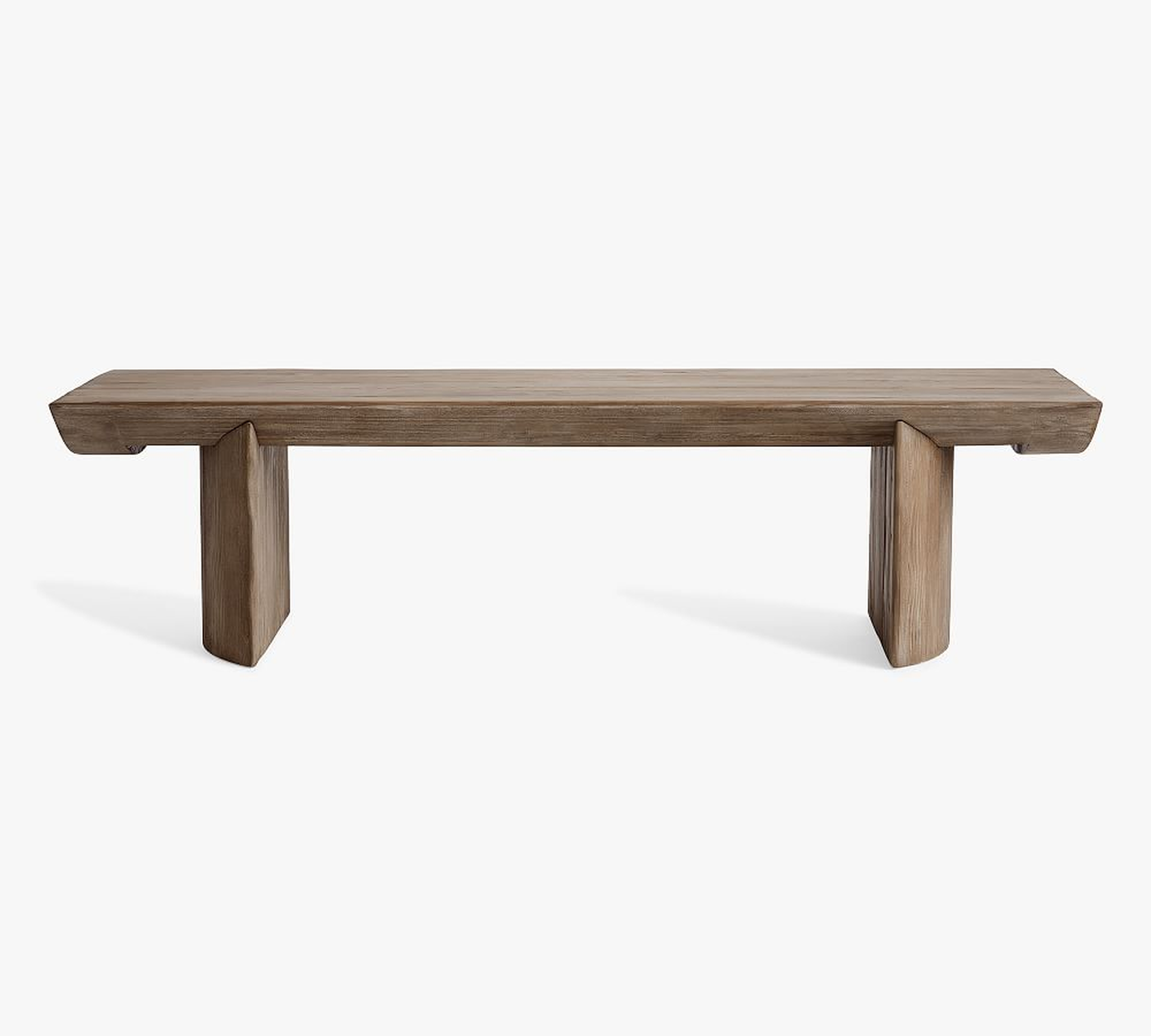 Pismo 65" Reclaimed Wood Coffee Table, Rustic Warm Gray - Pottery Barn