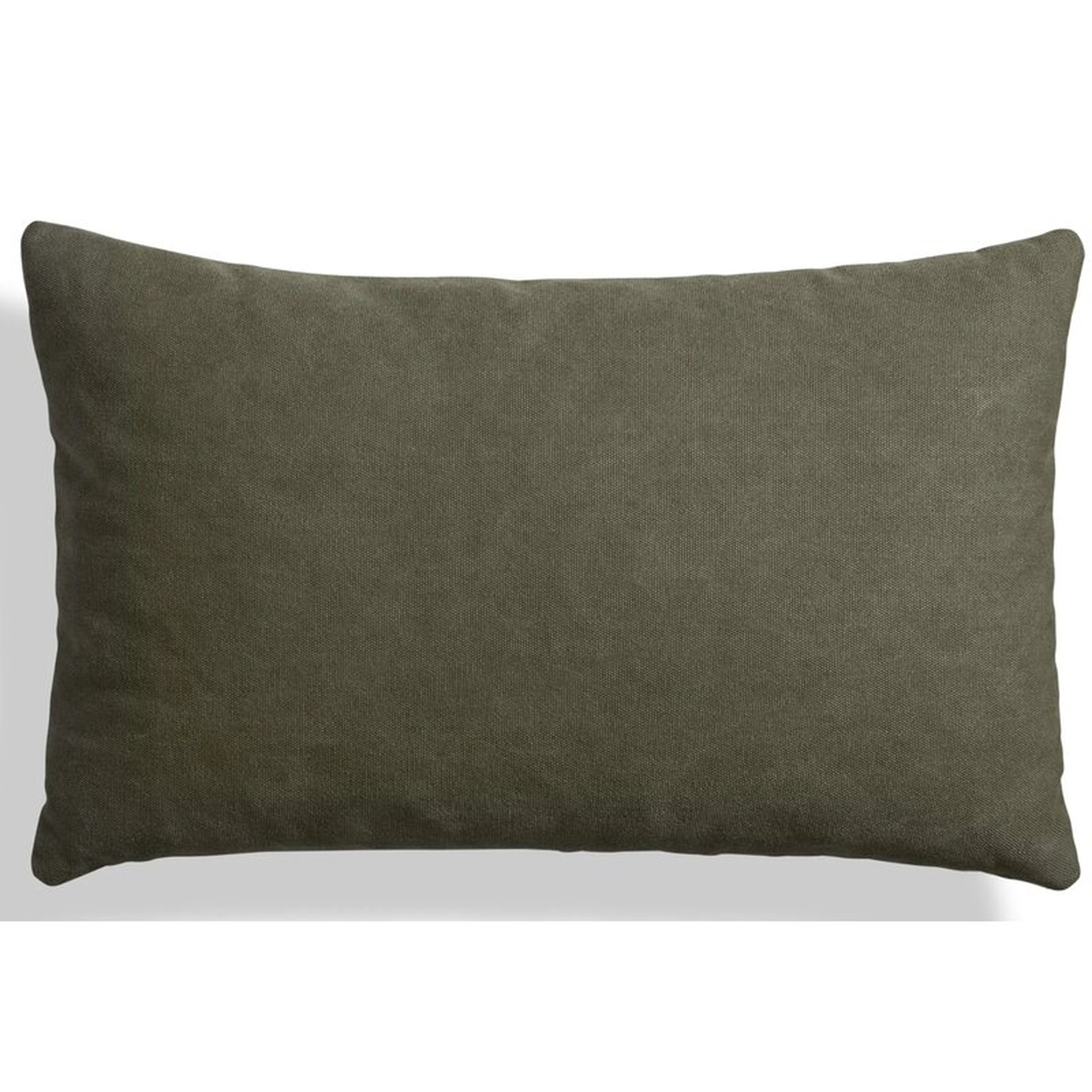 Blu Dot Signal Canvas 20" X 13" Lumbar Pillow Color: Barto Olive - Perigold