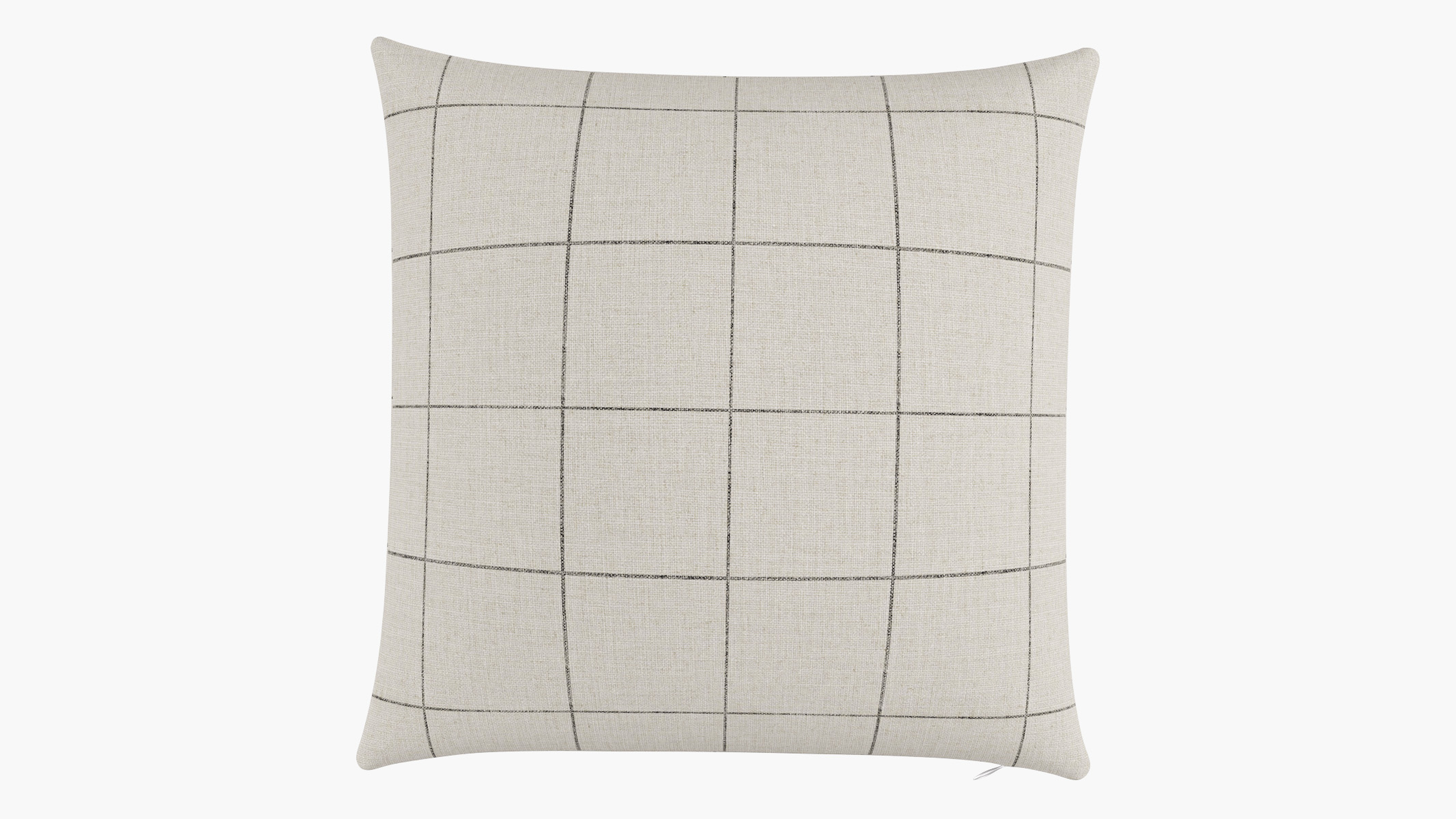 Throw Pillow 22", Coal Windowpane, 22" x 22" - The Inside