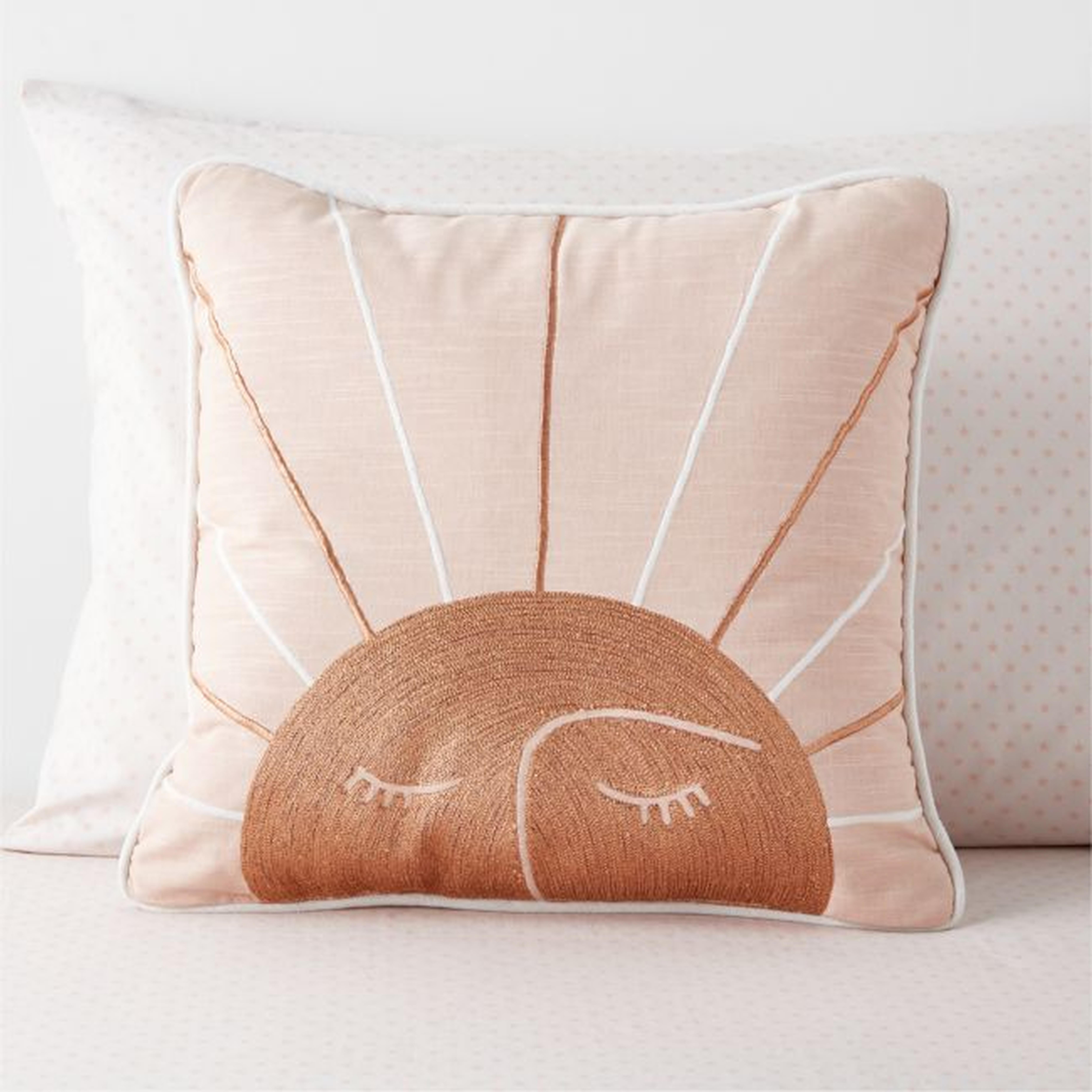 Celestial Sun Kids Throw Pillow - Crate & Kids