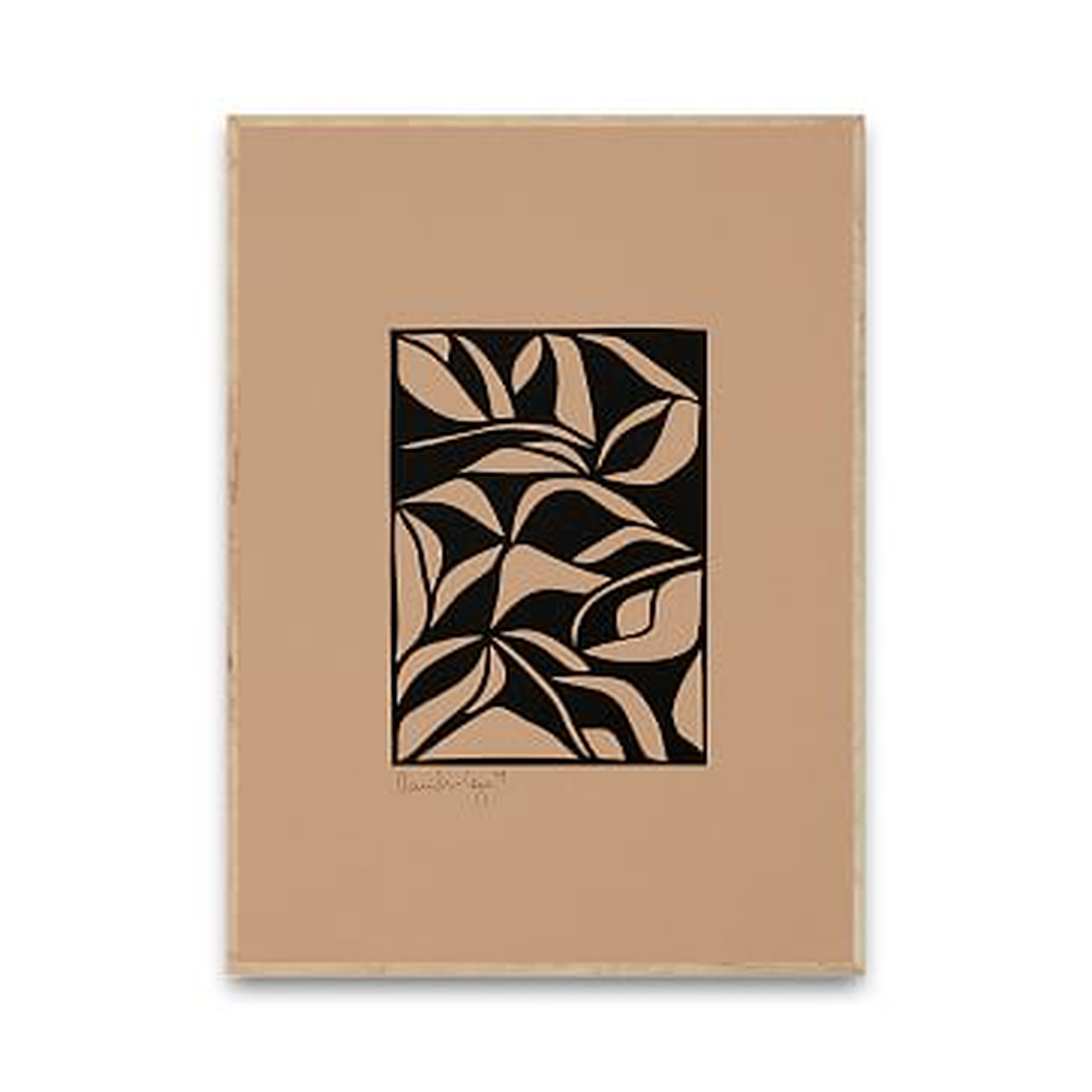 Leaves No. 01, Art Print By Little Detroit, 30X40Cm, Oak Frame - West Elm
