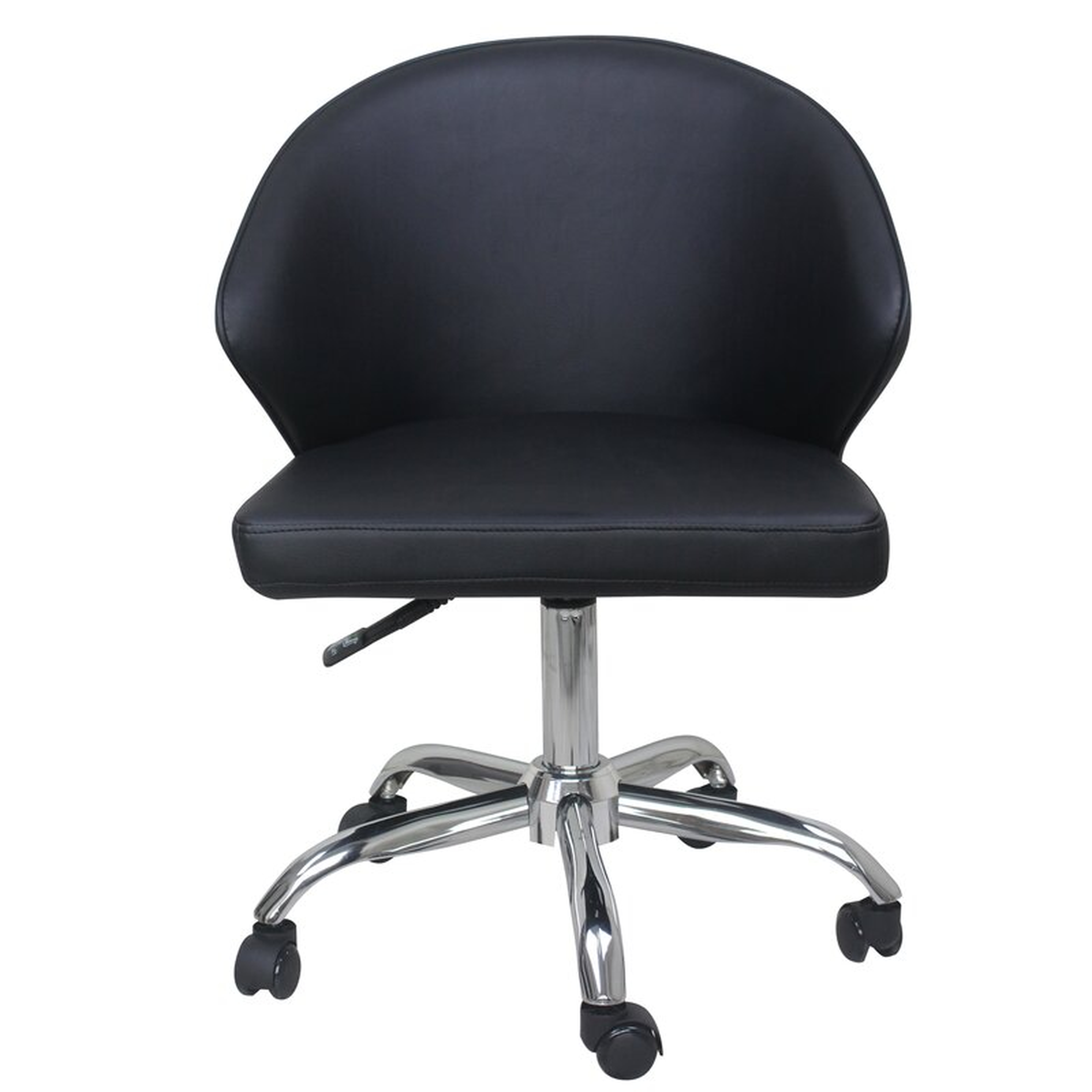 Moe's Home Collection Albus Swivel Office Chair Black Upholstery Color: Black - Perigold