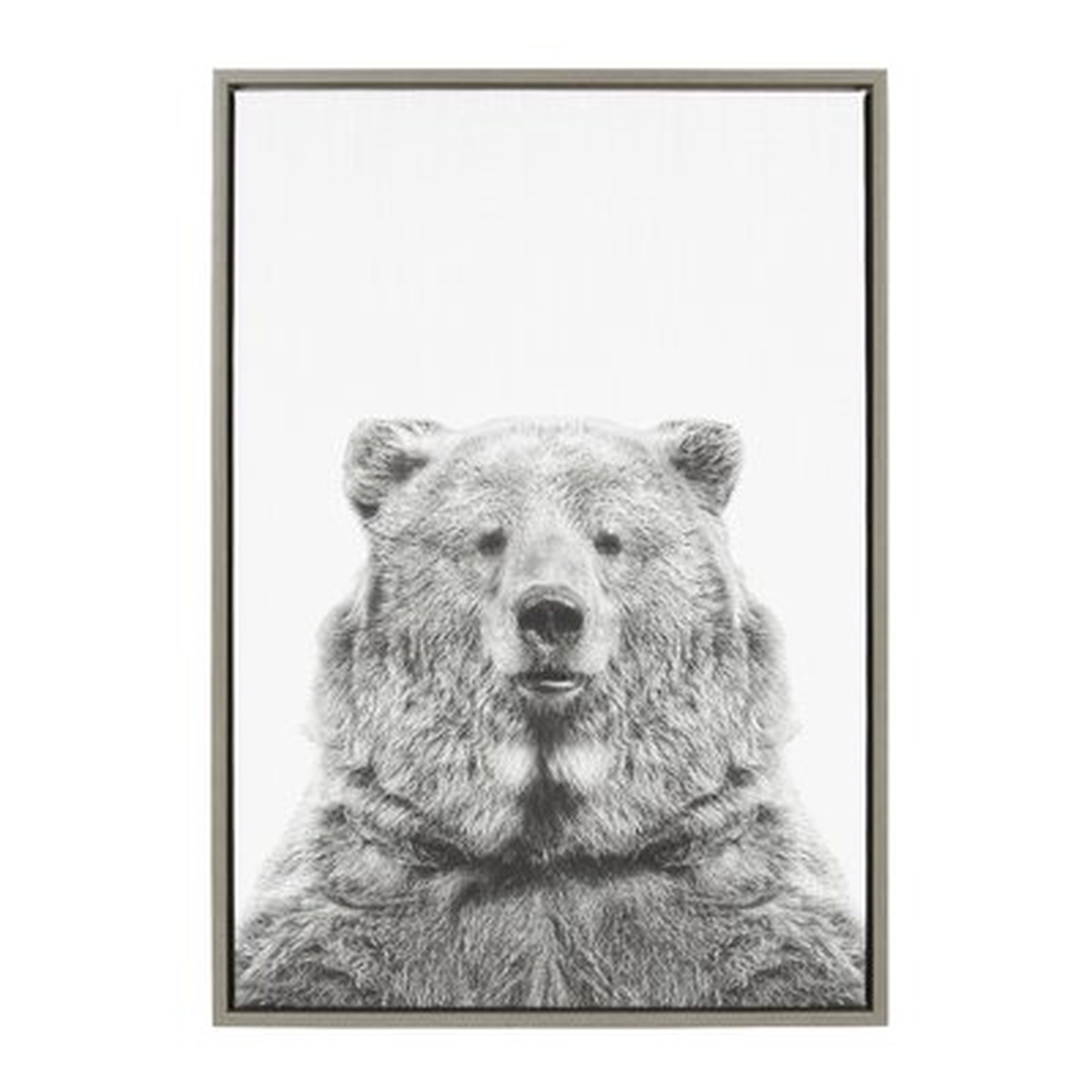 Bear Animal Print Portrait Graphic Art on Canvas - AllModern