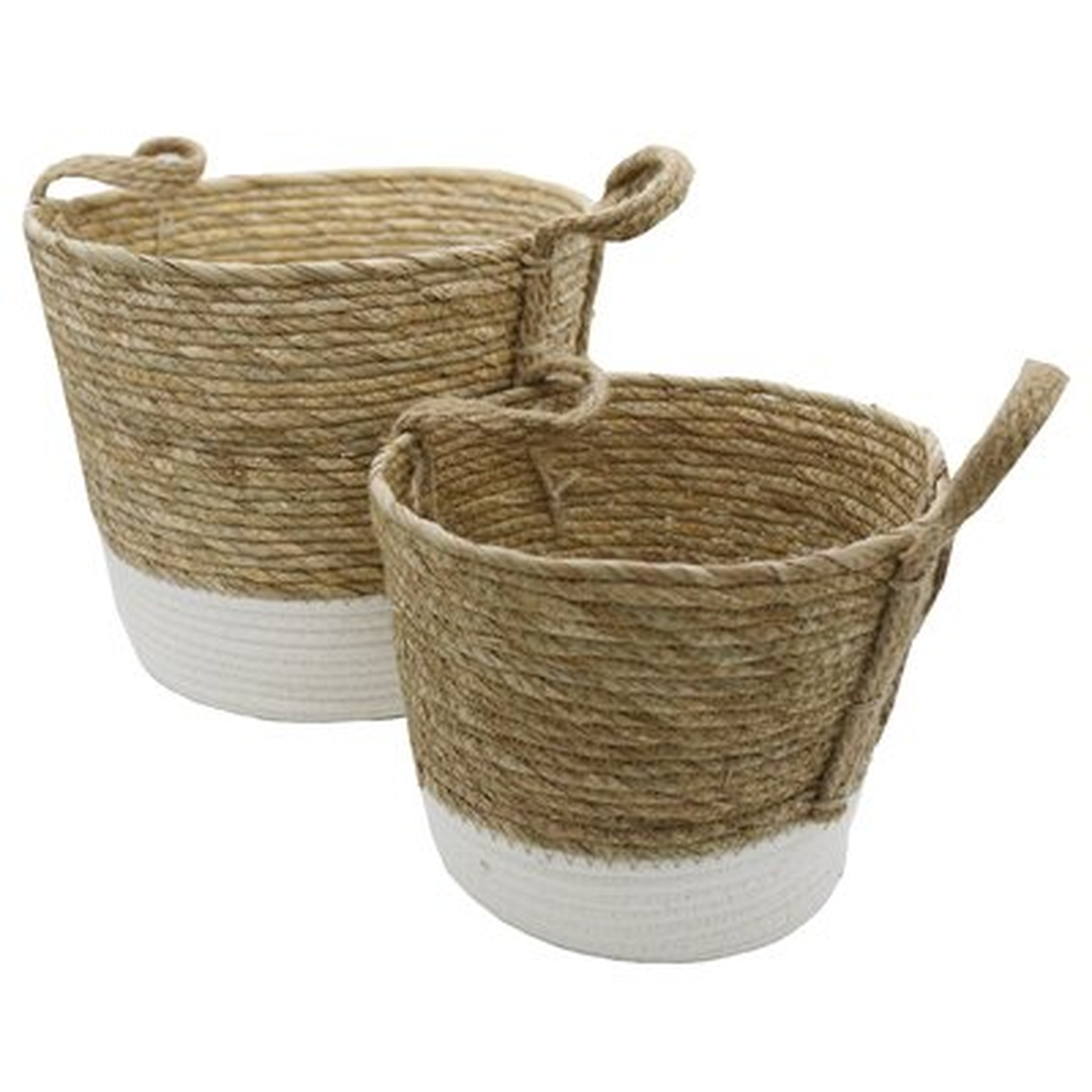 2 Piece Seagrass Basket Set - Wayfair