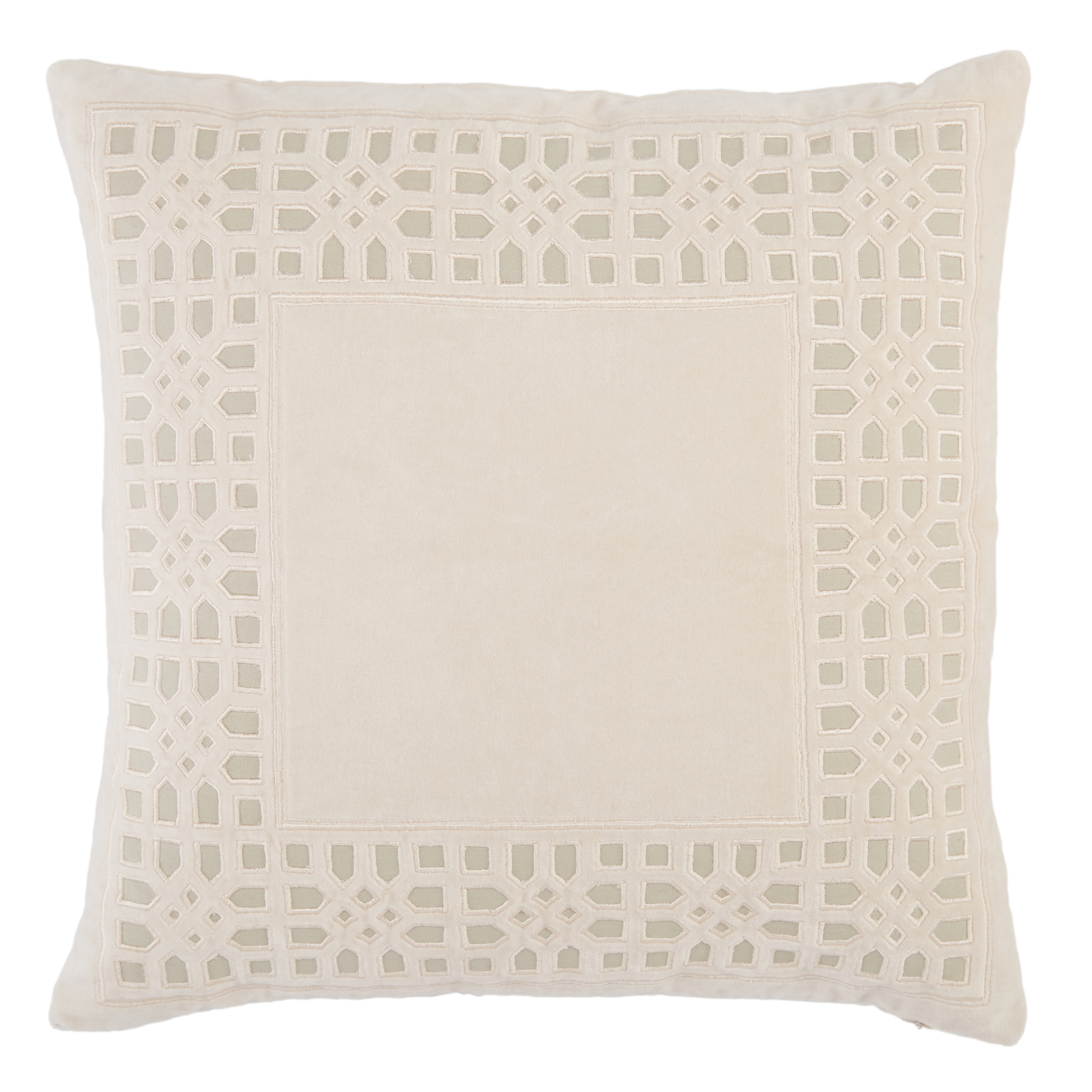 Design (US) Beige 22"X22" Pillow - Collective Weavers
