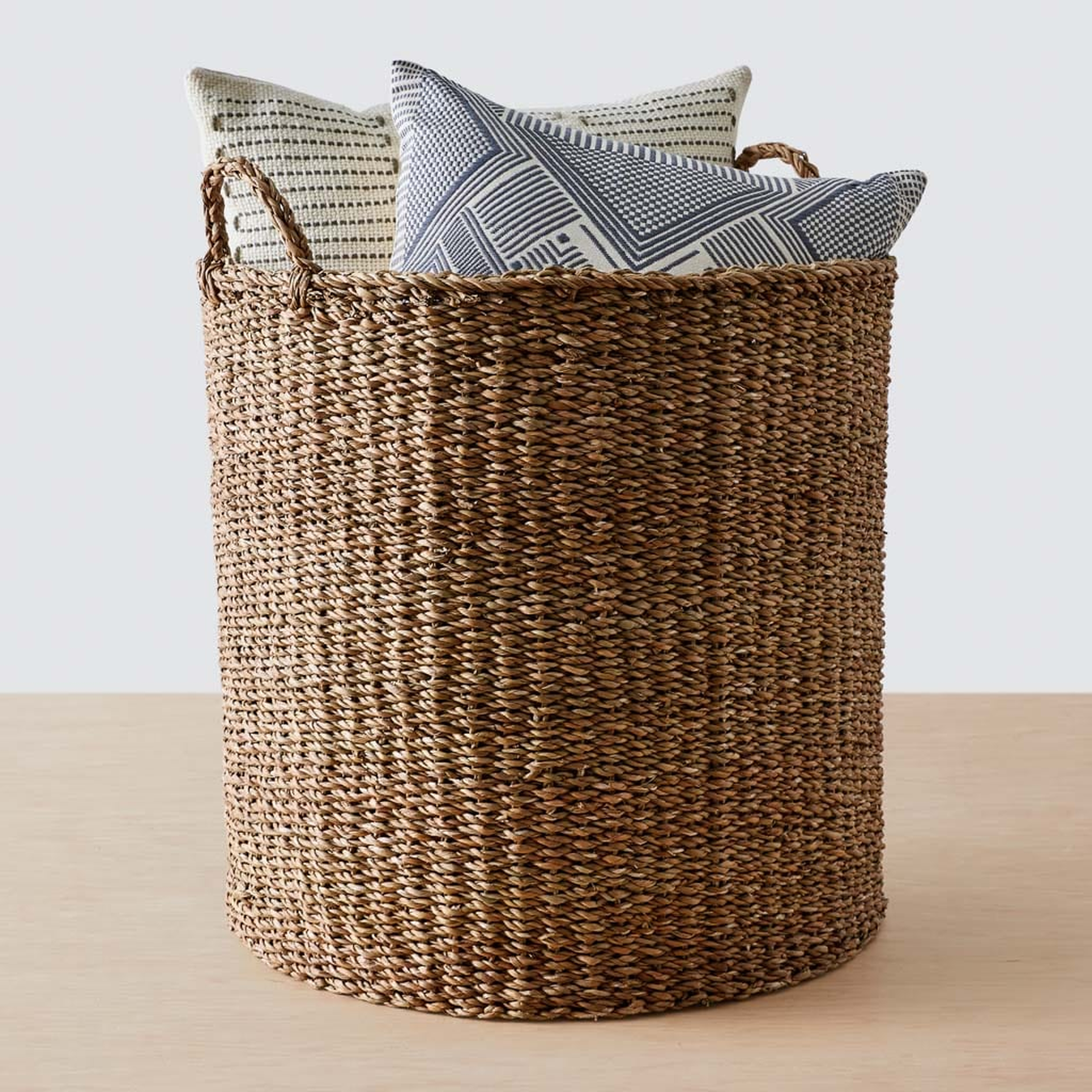 The Citizenry Padma Round Storage Basket | Oversized | Tan - The Citizenry