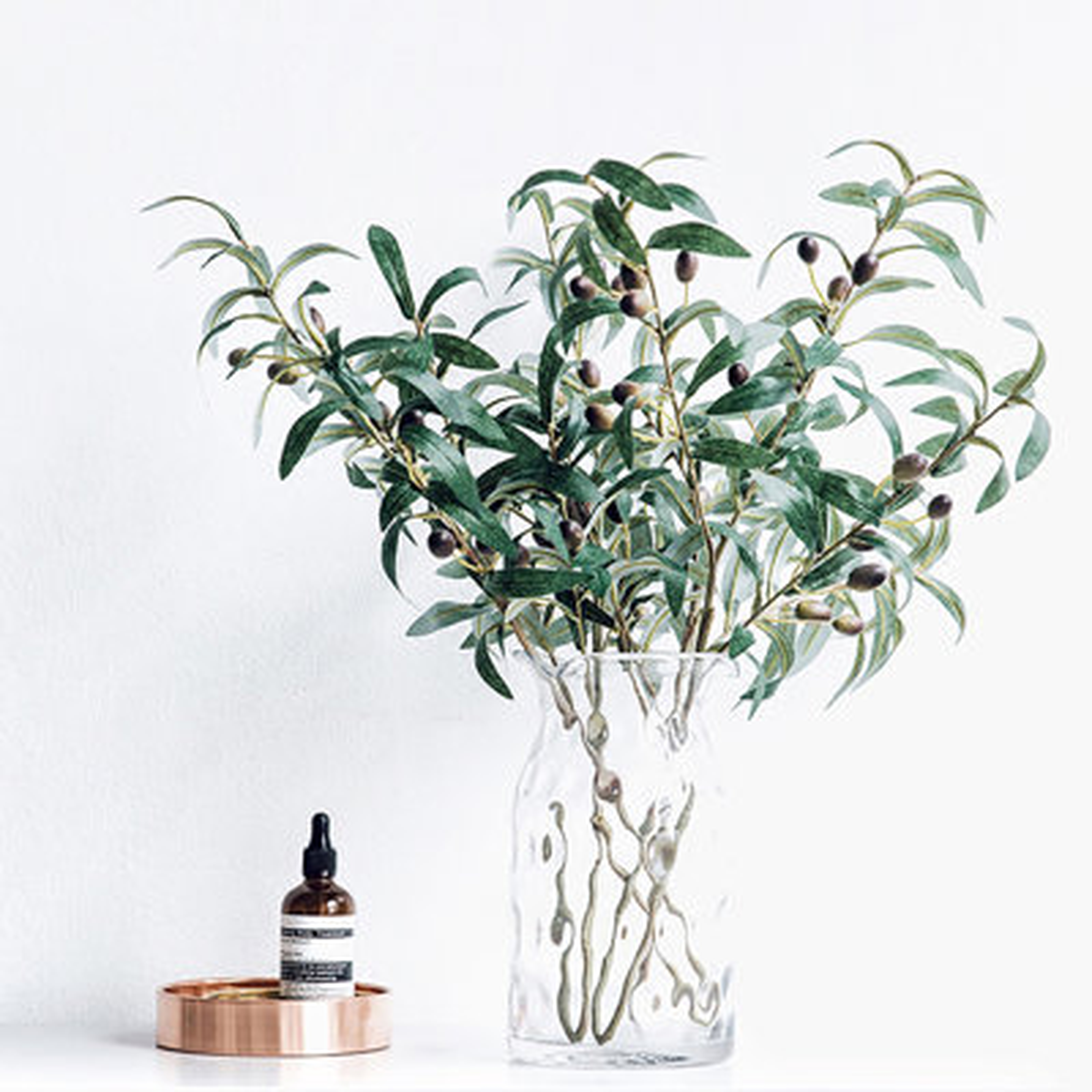 6.69" Artificial Olive Tree Plant - Wayfair