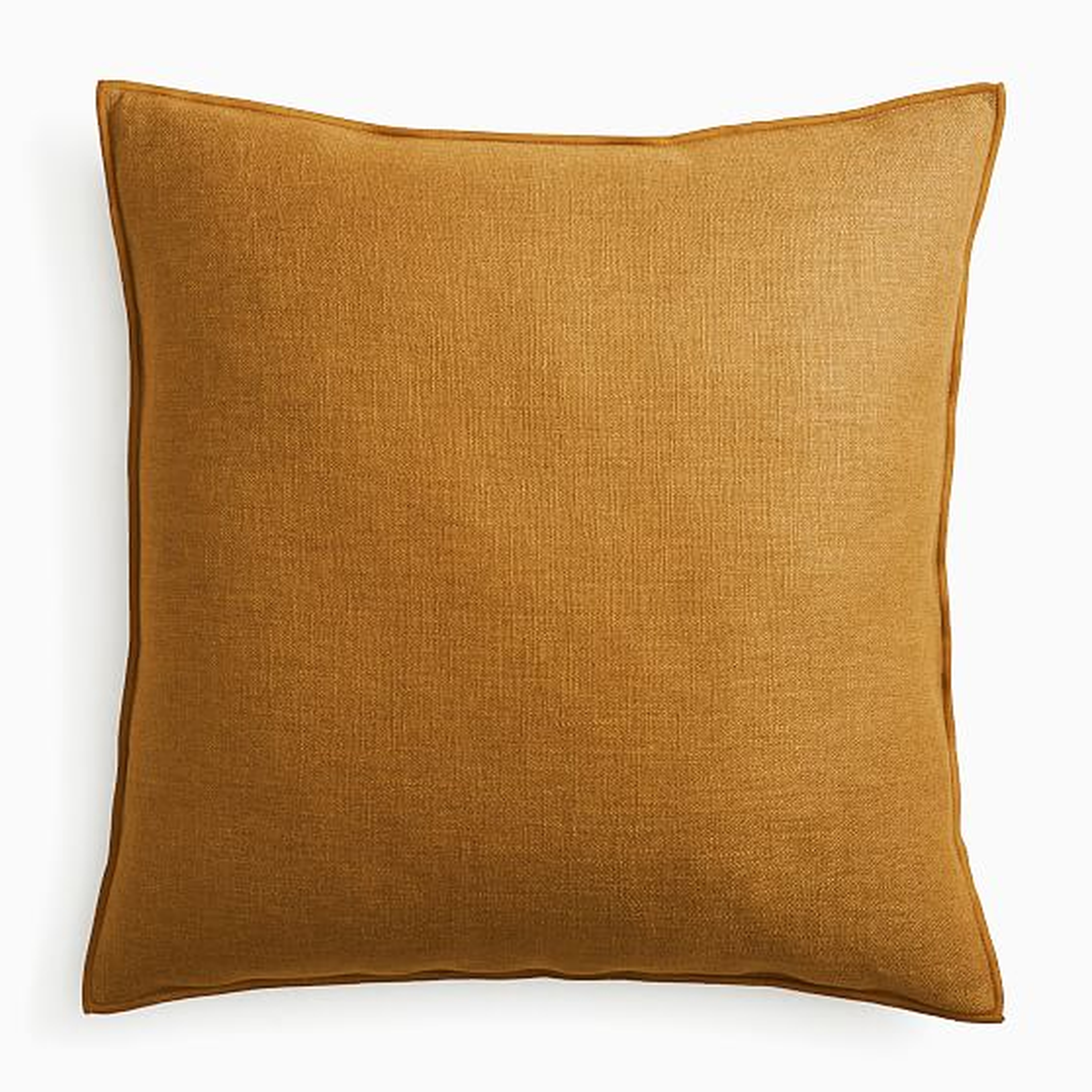 Classic Linen Pillow Cover, 24"x24", Golden Oak, Set of 2 - West Elm
