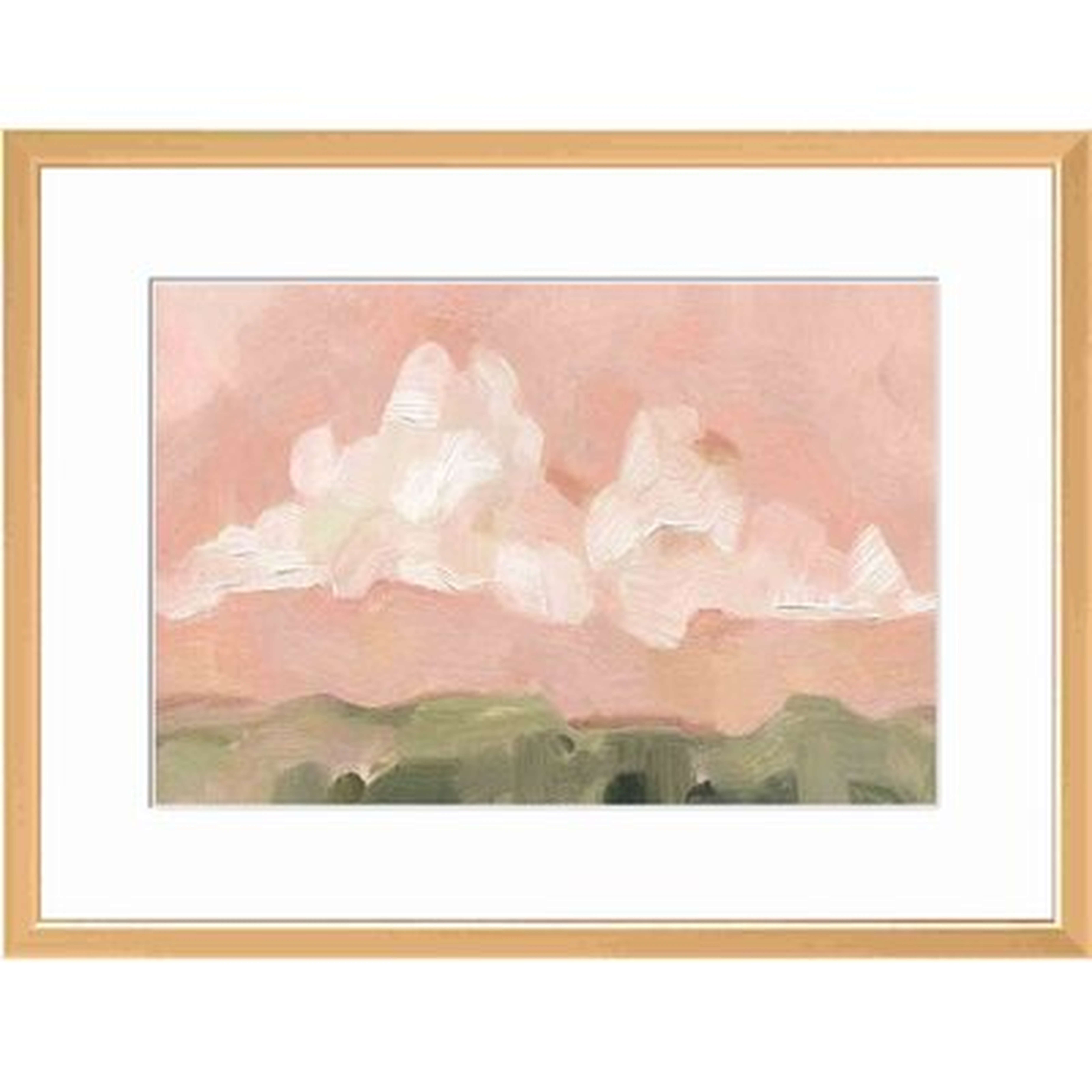 Pink Haze Sunset I by Emma Scarvey - Picture Frame Painting - Wayfair