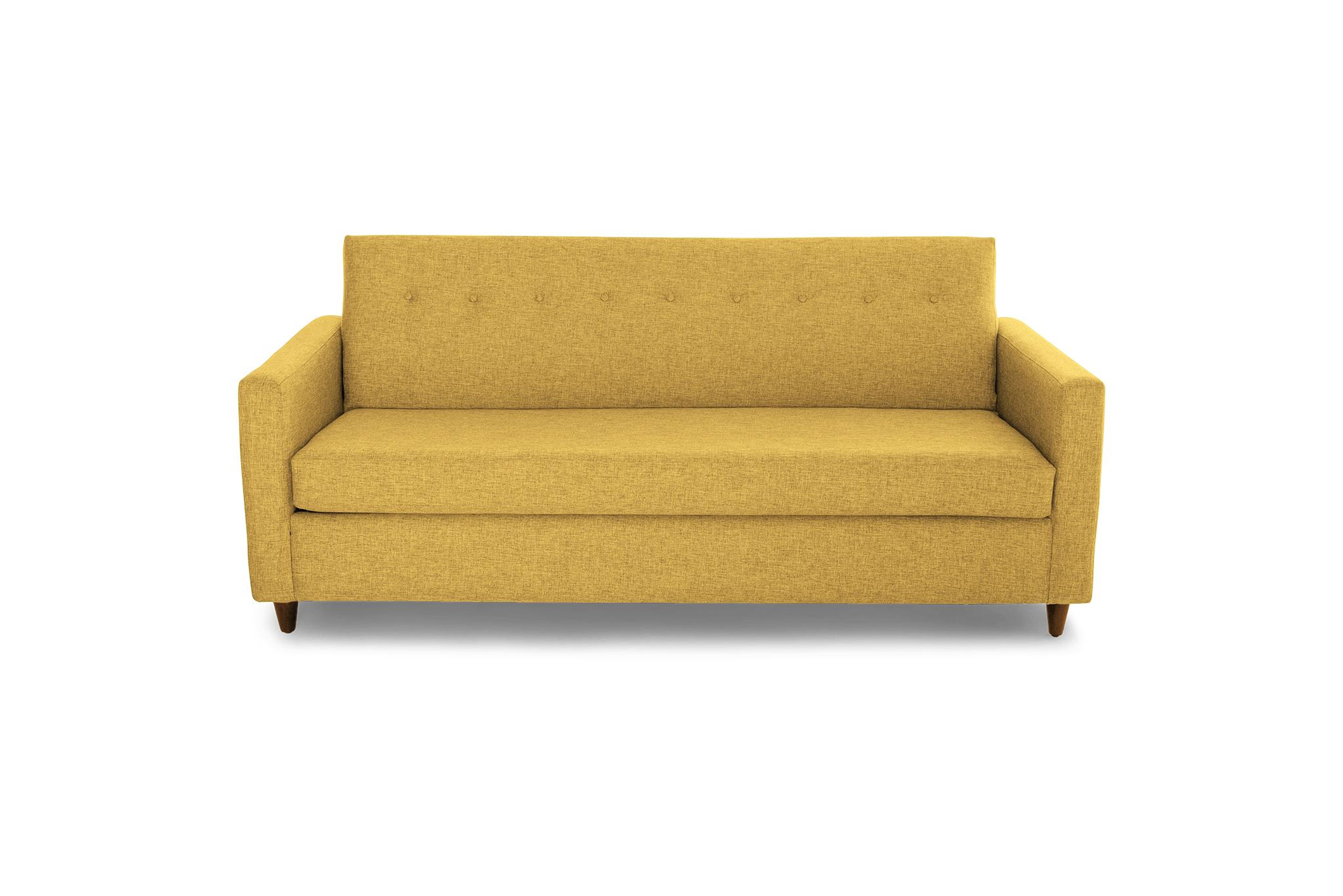 Yellow Korver Mid Century Modern Sleeper Sofa - Bentley Daisey - Mocha - Joybird