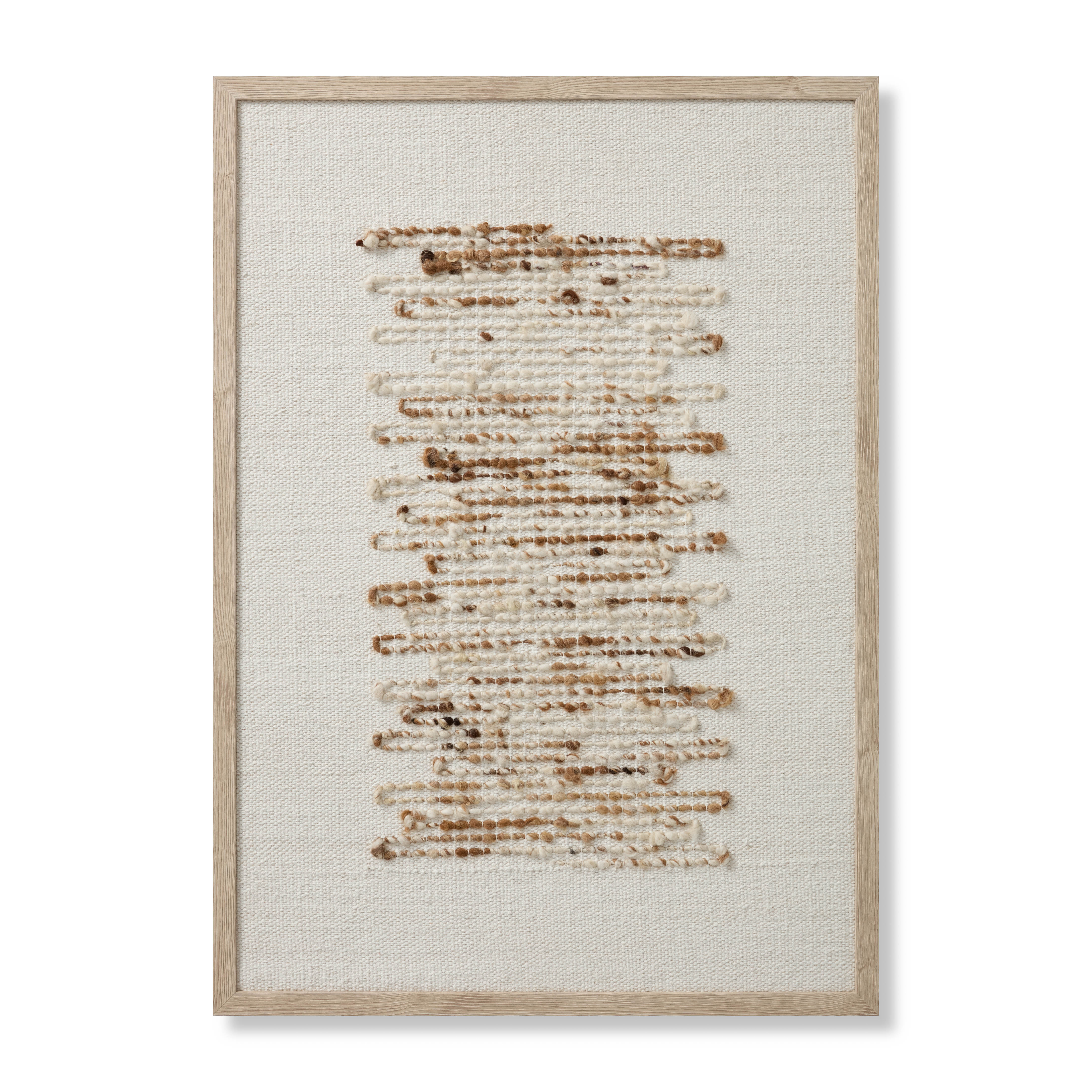 Green Gold / Ivory 2'-6" x 3'-6" Wall Art - Loloi Rugs