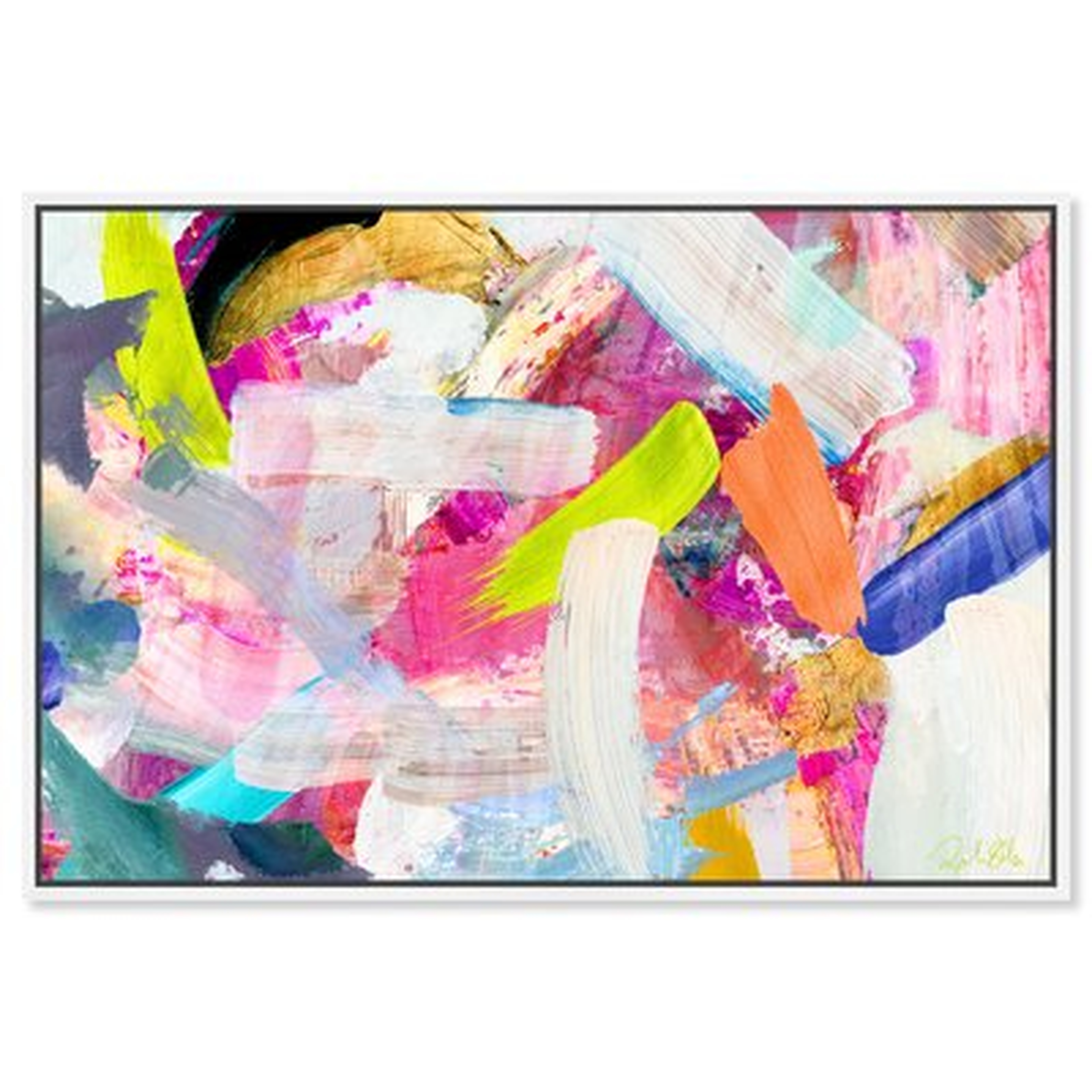 Abstract 'Dancing Lola' Paint By Oliver Gal Wall Art Print - Wayfair