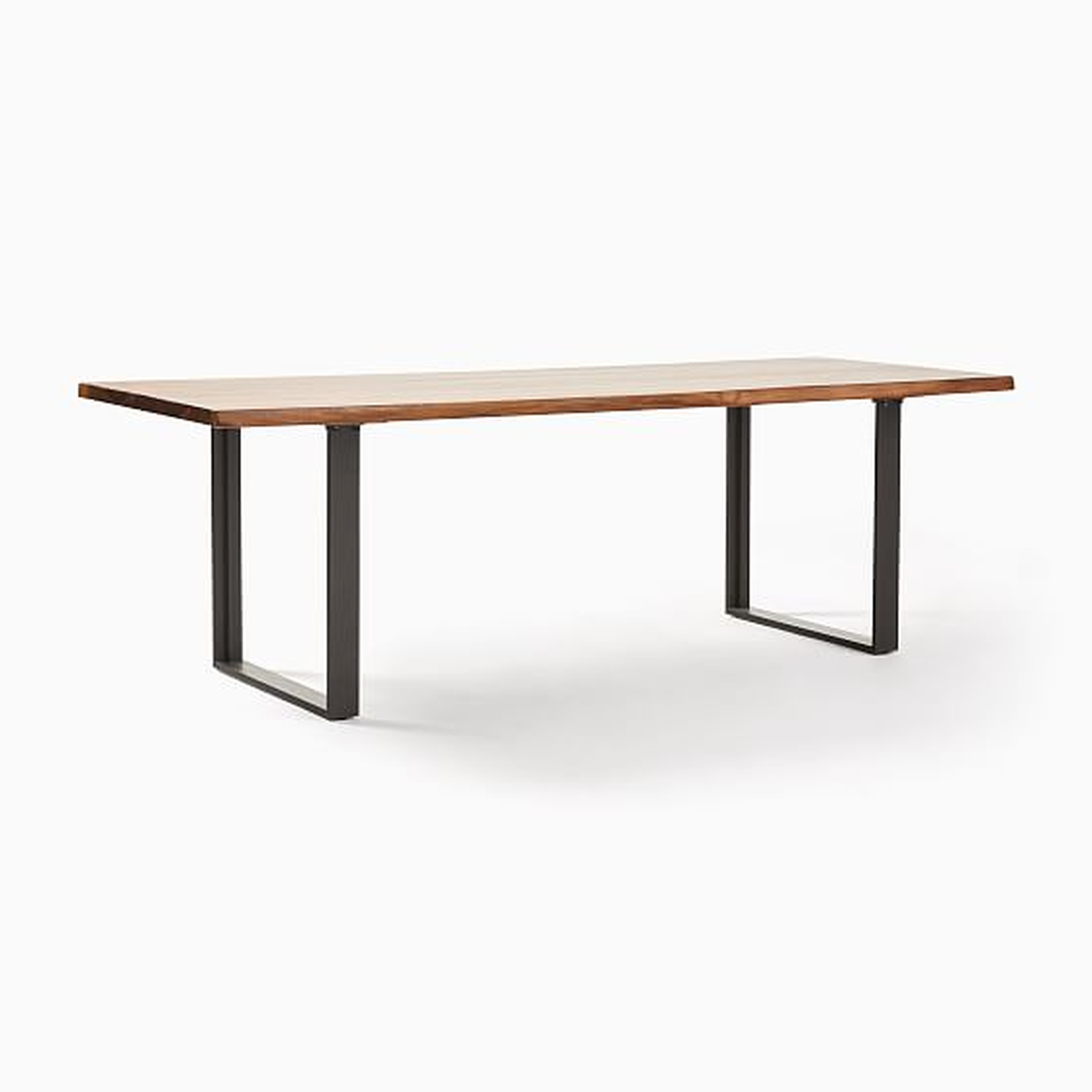 Tomkins Industrial Table, 94", Toffee, Antque Bronze - West Elm