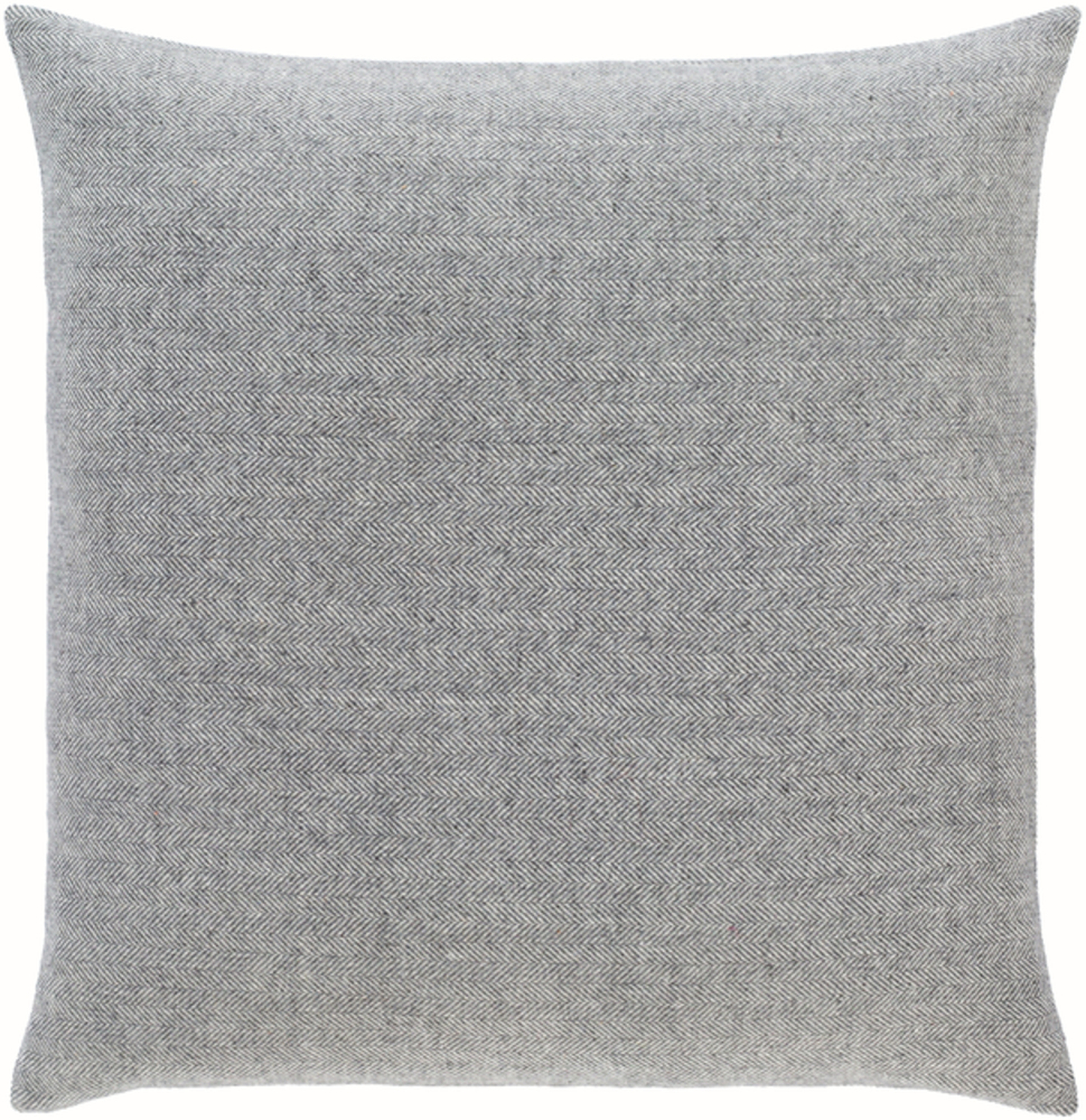 Wells Pillow, 22" x 22", Charcoal - Cove Goods