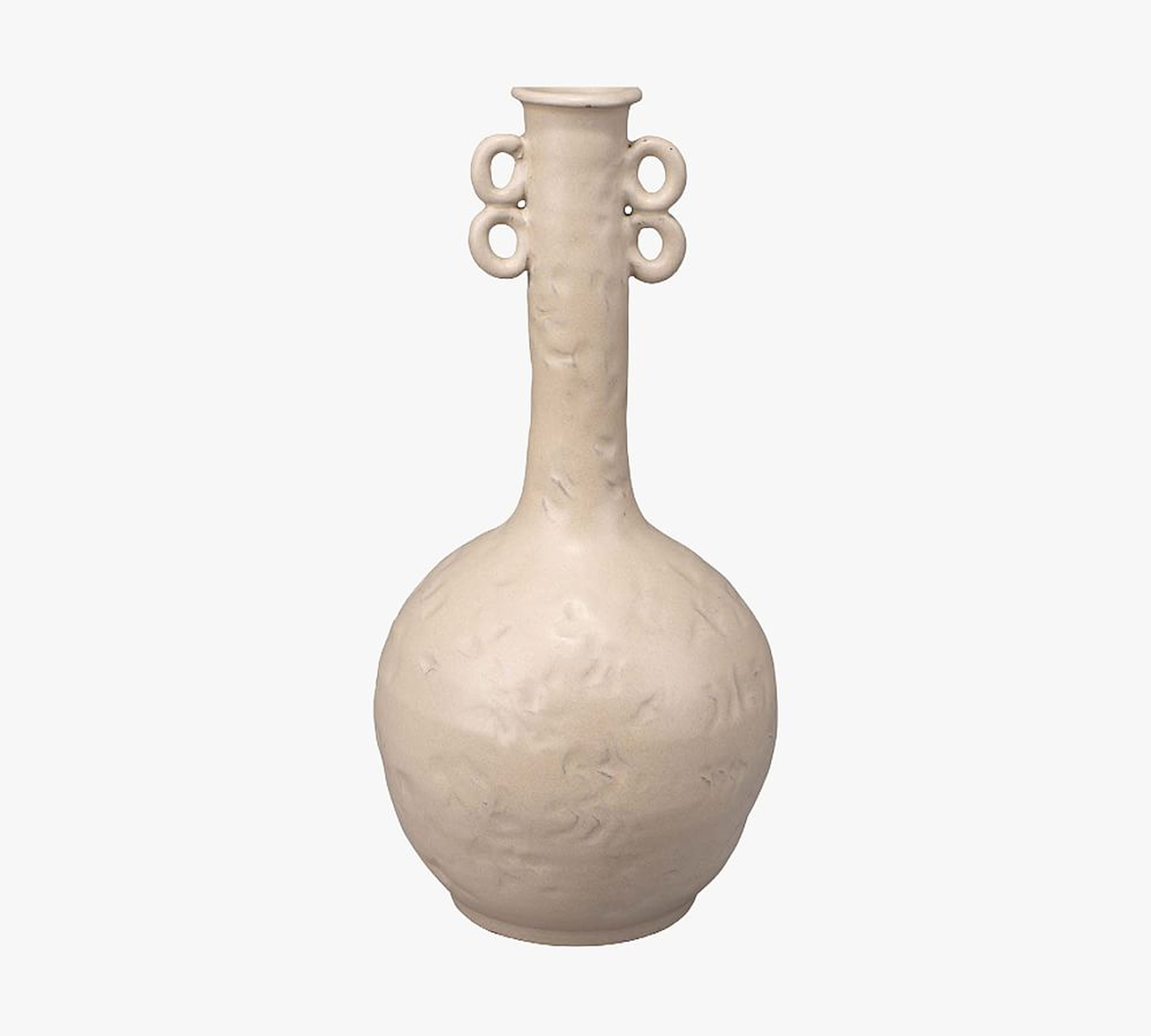 Lennon Handcrafted Ceramic Vase, 14"H - Pottery Barn