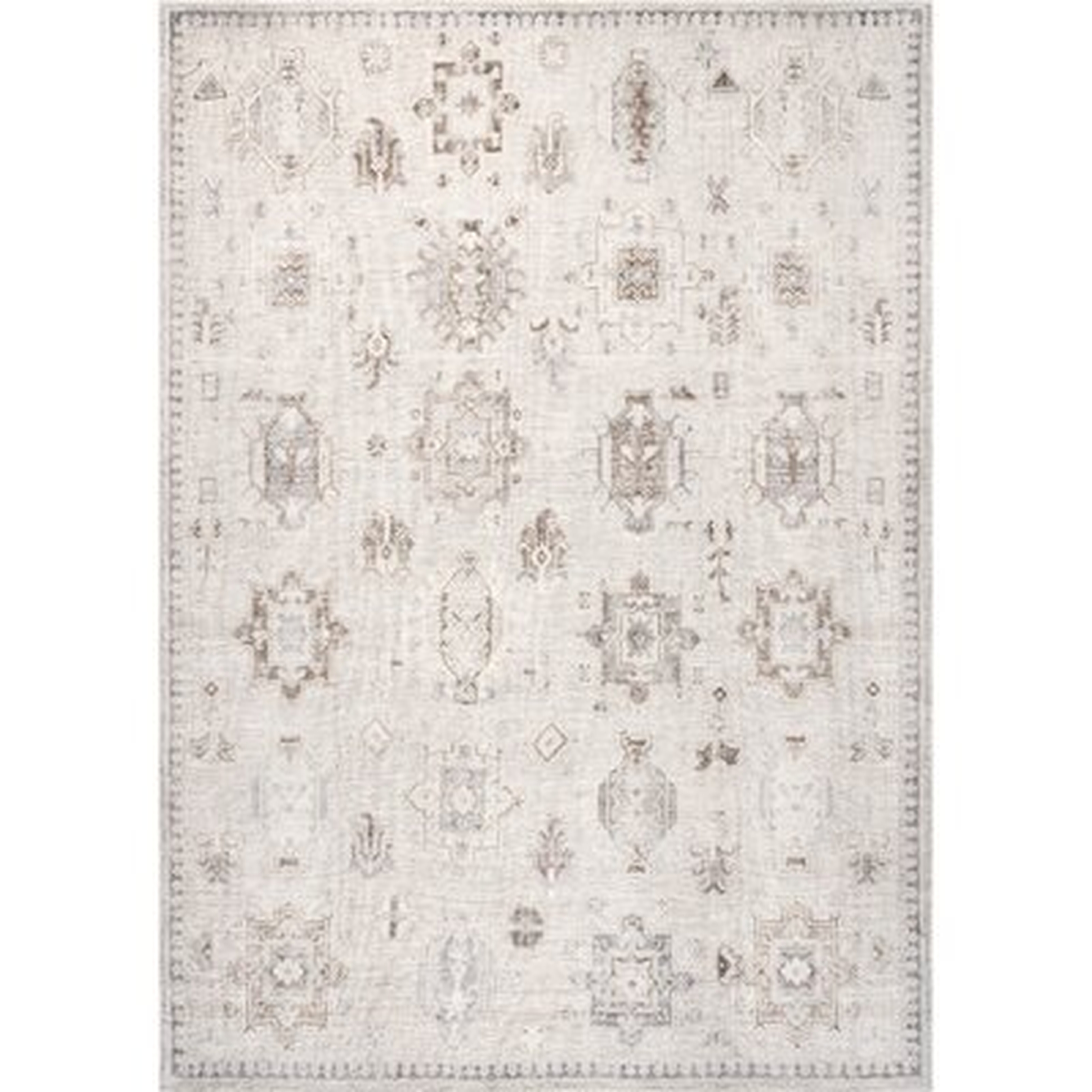 Washable Beige Area Rug - Wayfair