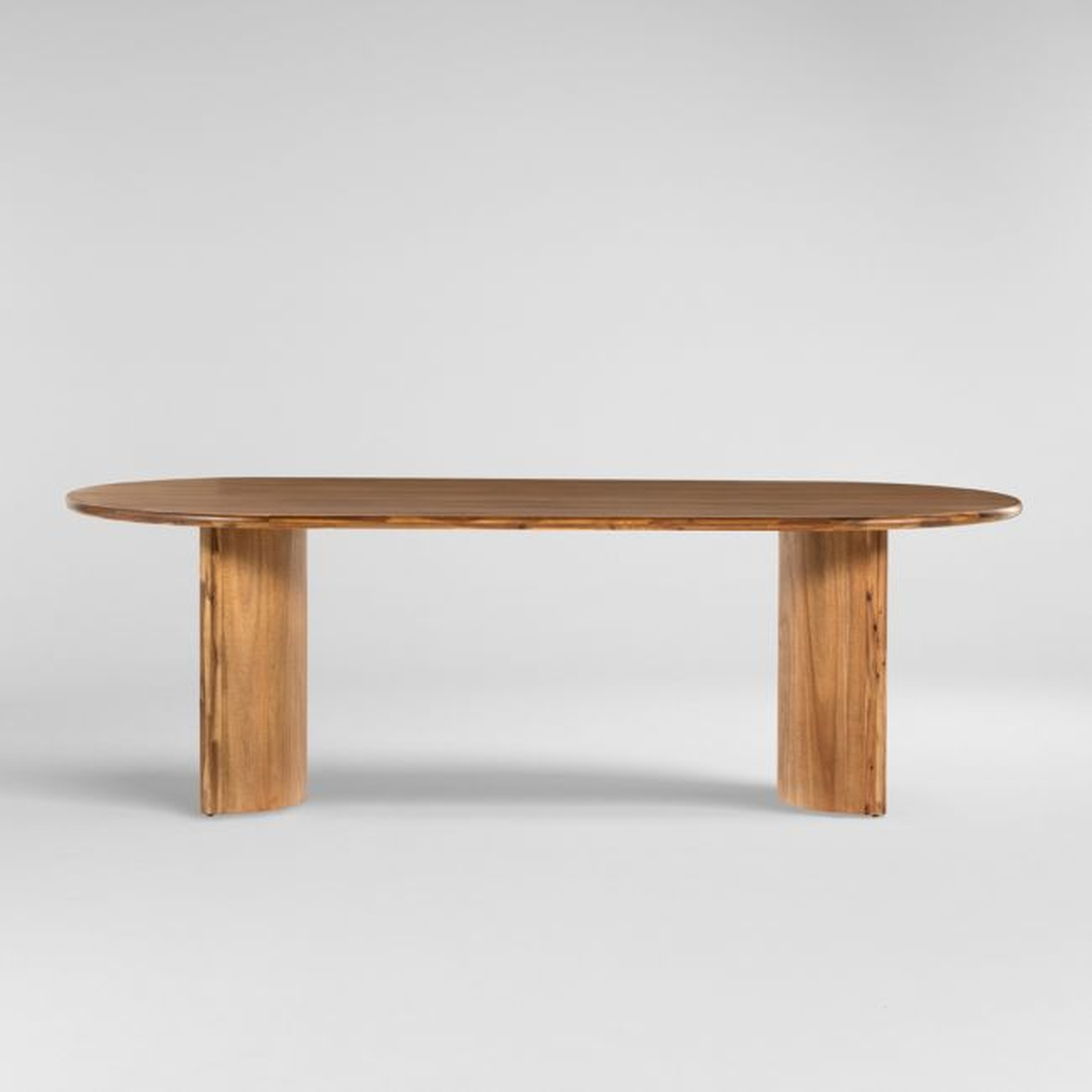 Panos Sandy Acacia Wood Dining Table - Crate and Barrel