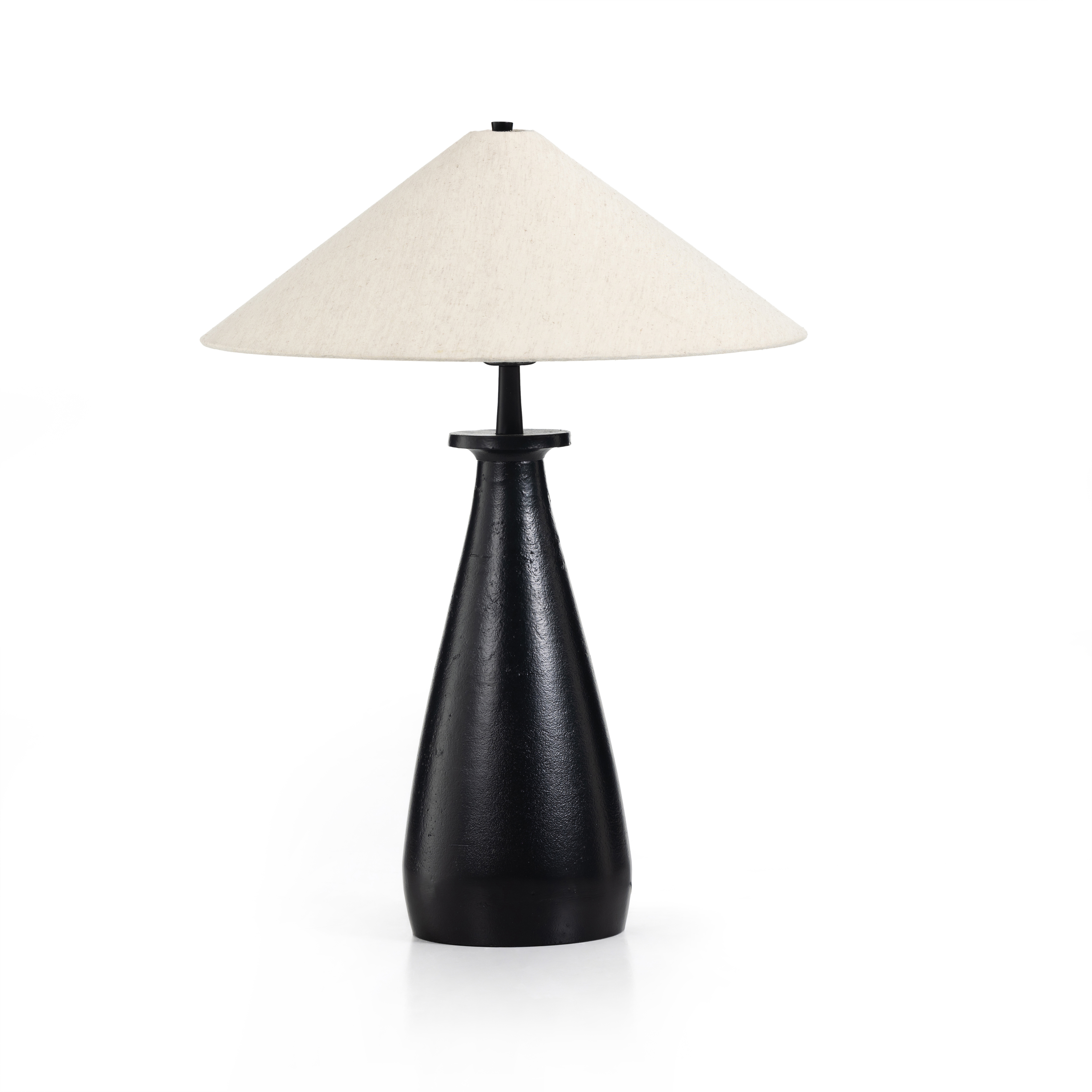 Innes Tapered Shade Table Lamp-Mtte Blk - Four Hands