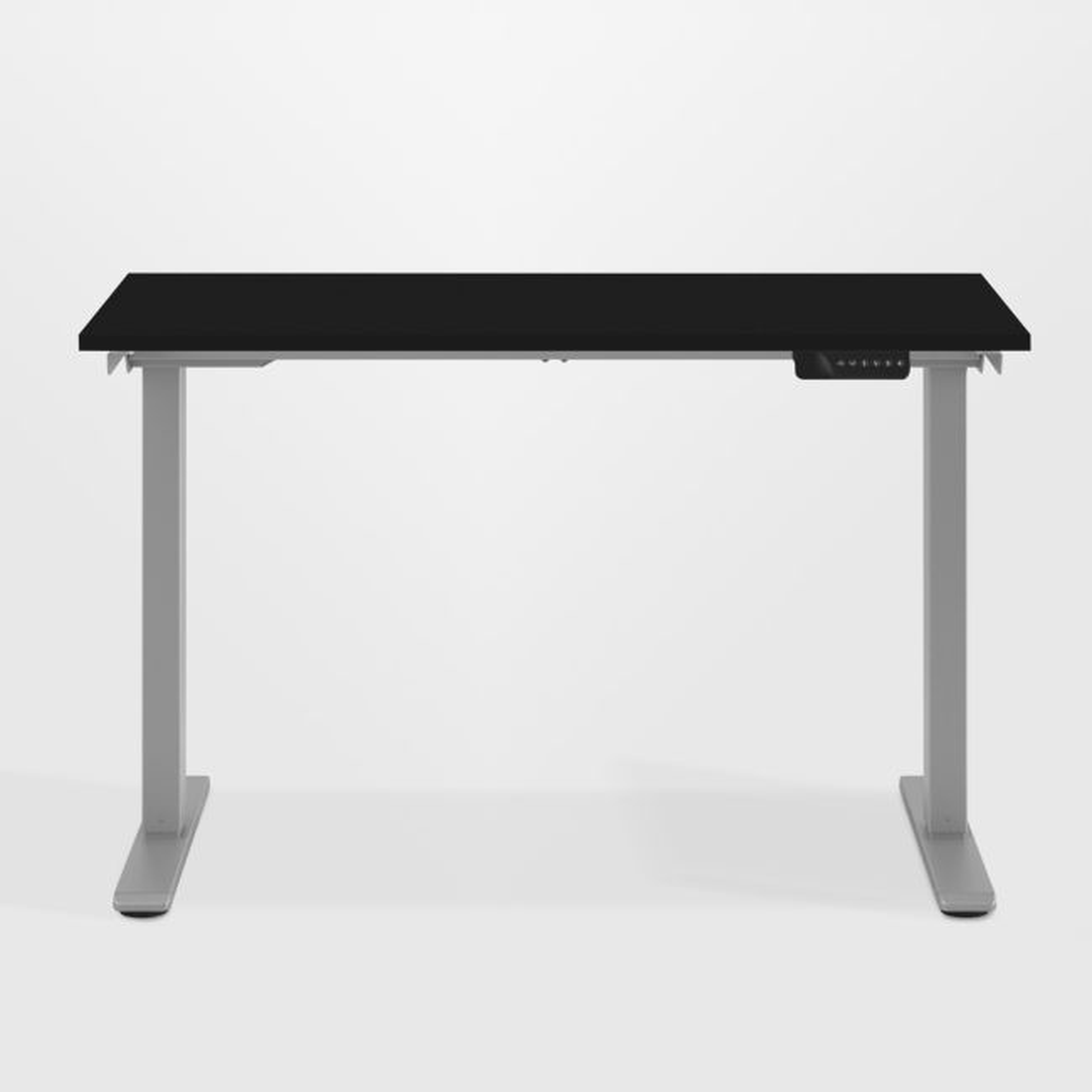 Humanscale ® eFloat Go 2.0 48" Black Adjustable Standing Charging Desk - Crate and Barrel