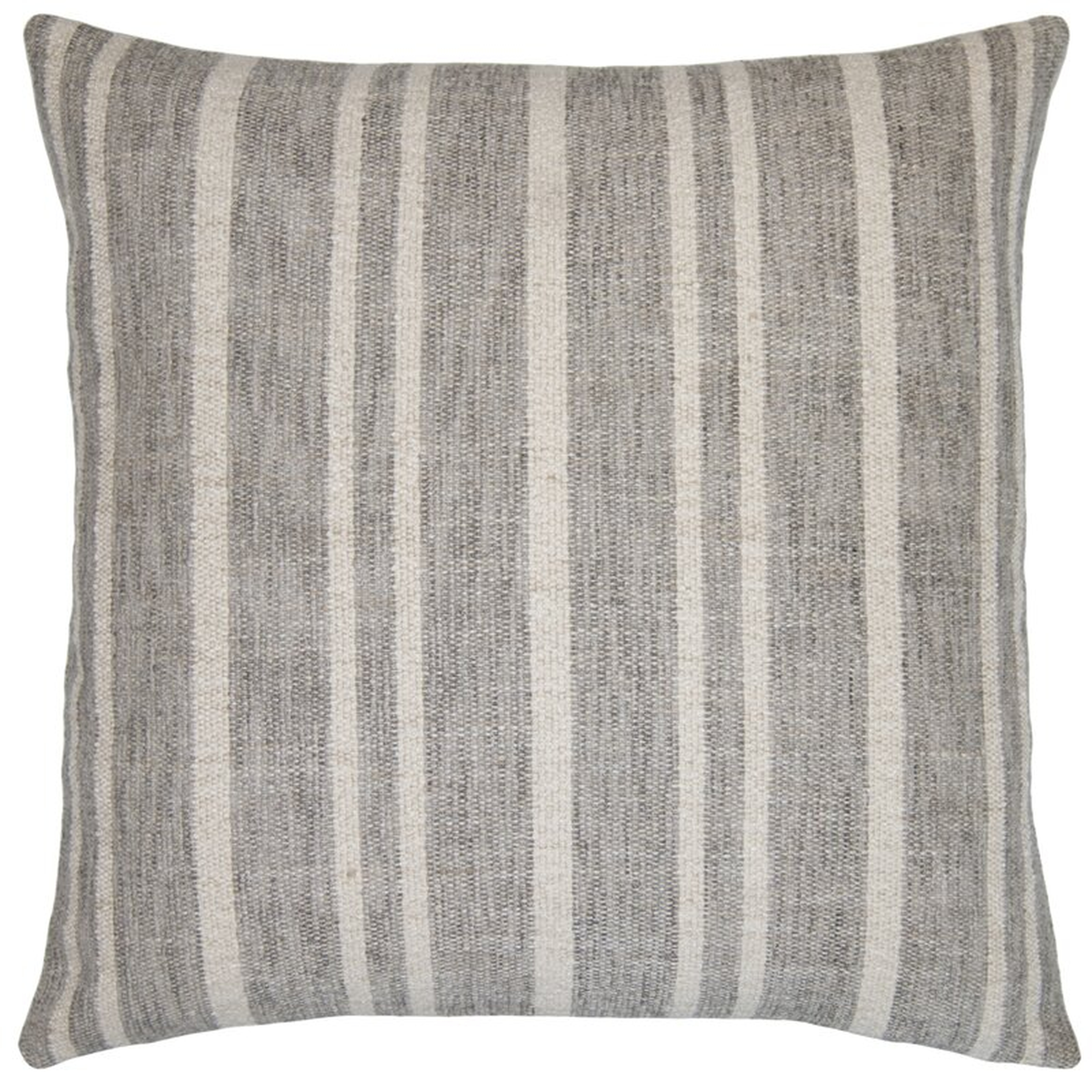 Square Feathers California Throw Pillow Color: Gray, Size: 20" x 20" - Perigold