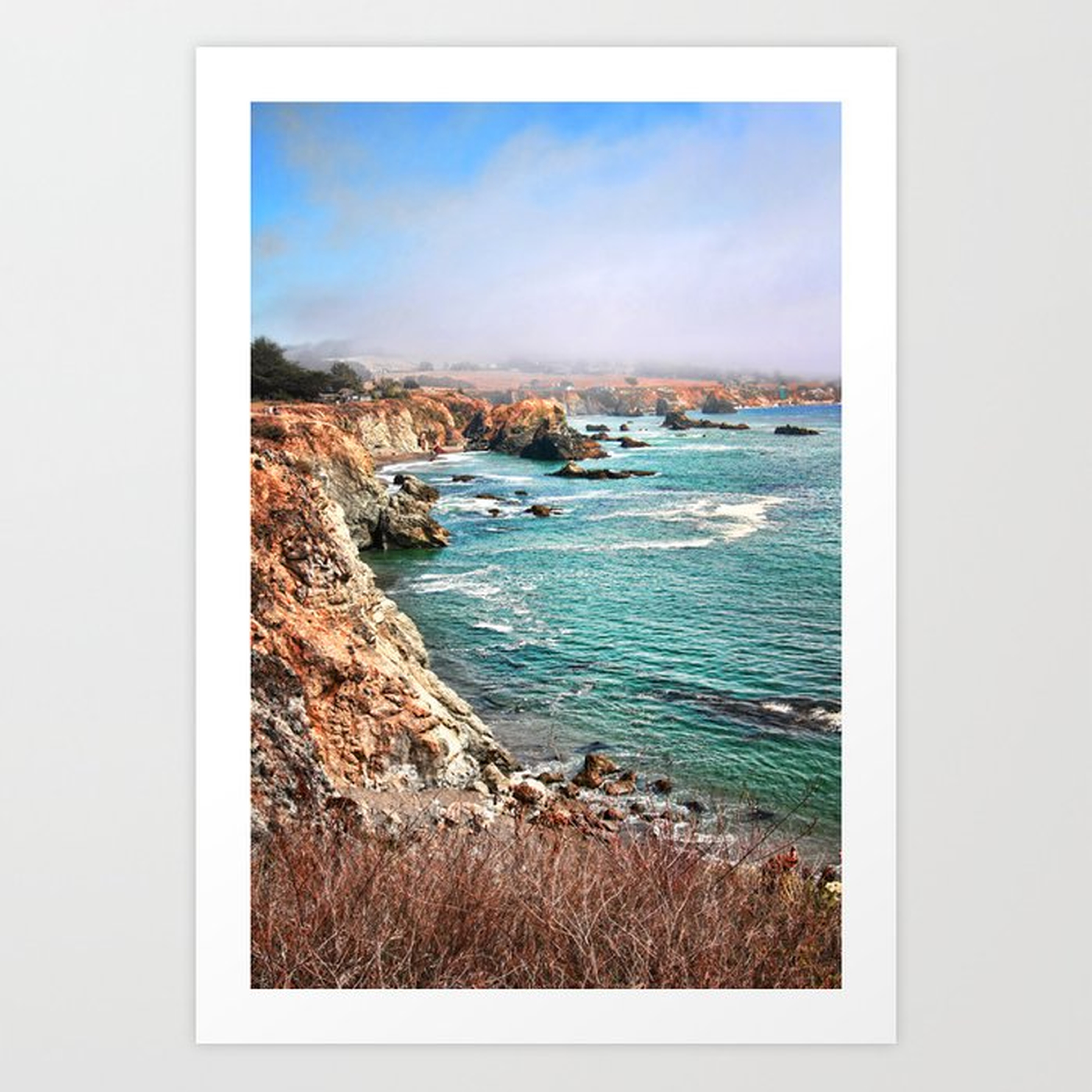 California Coastline Art Print by Sylvia Cook Photography - Large - Society6
