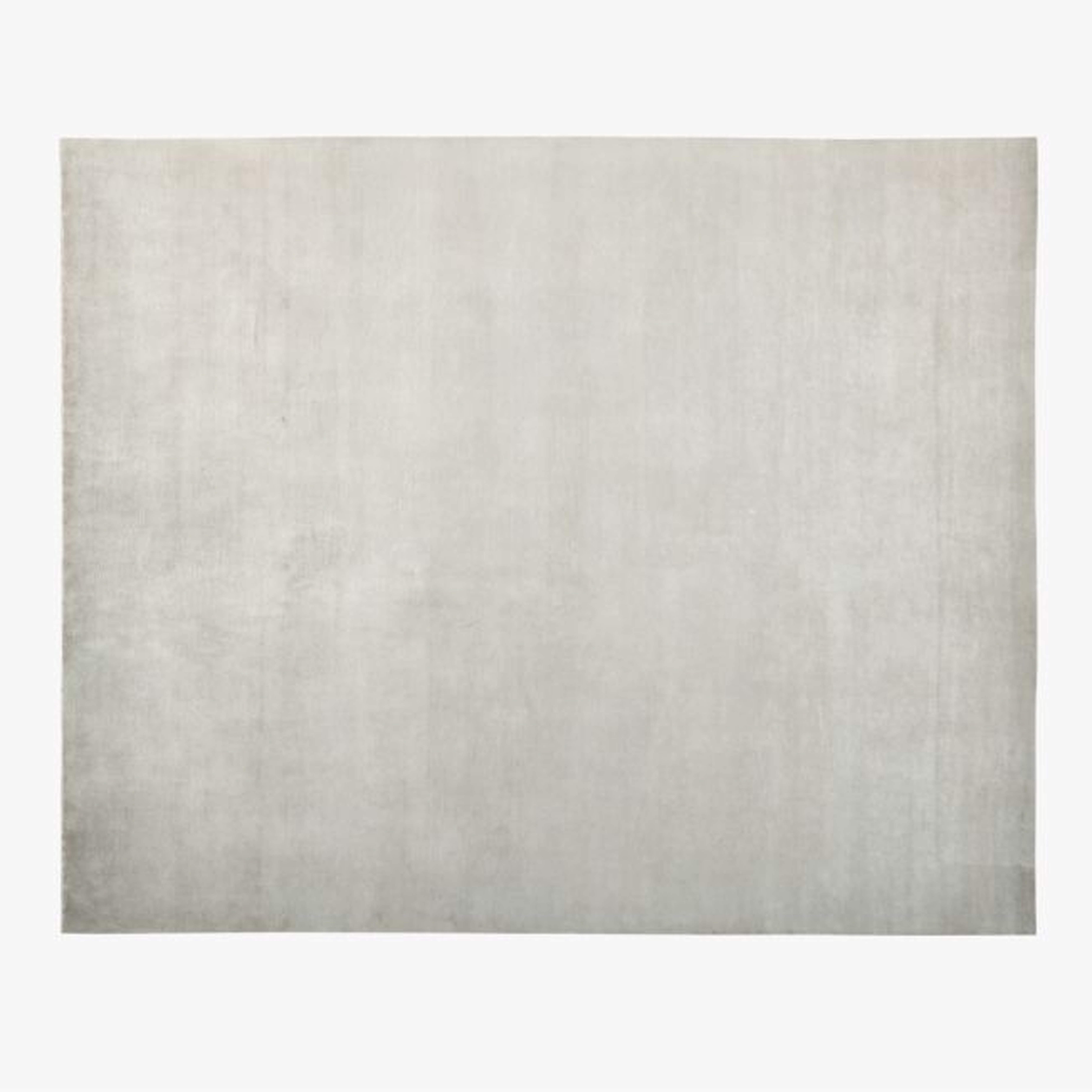 Sylas Silk Tibetan Weave Grey Area Rug 10'x14' - CB2
