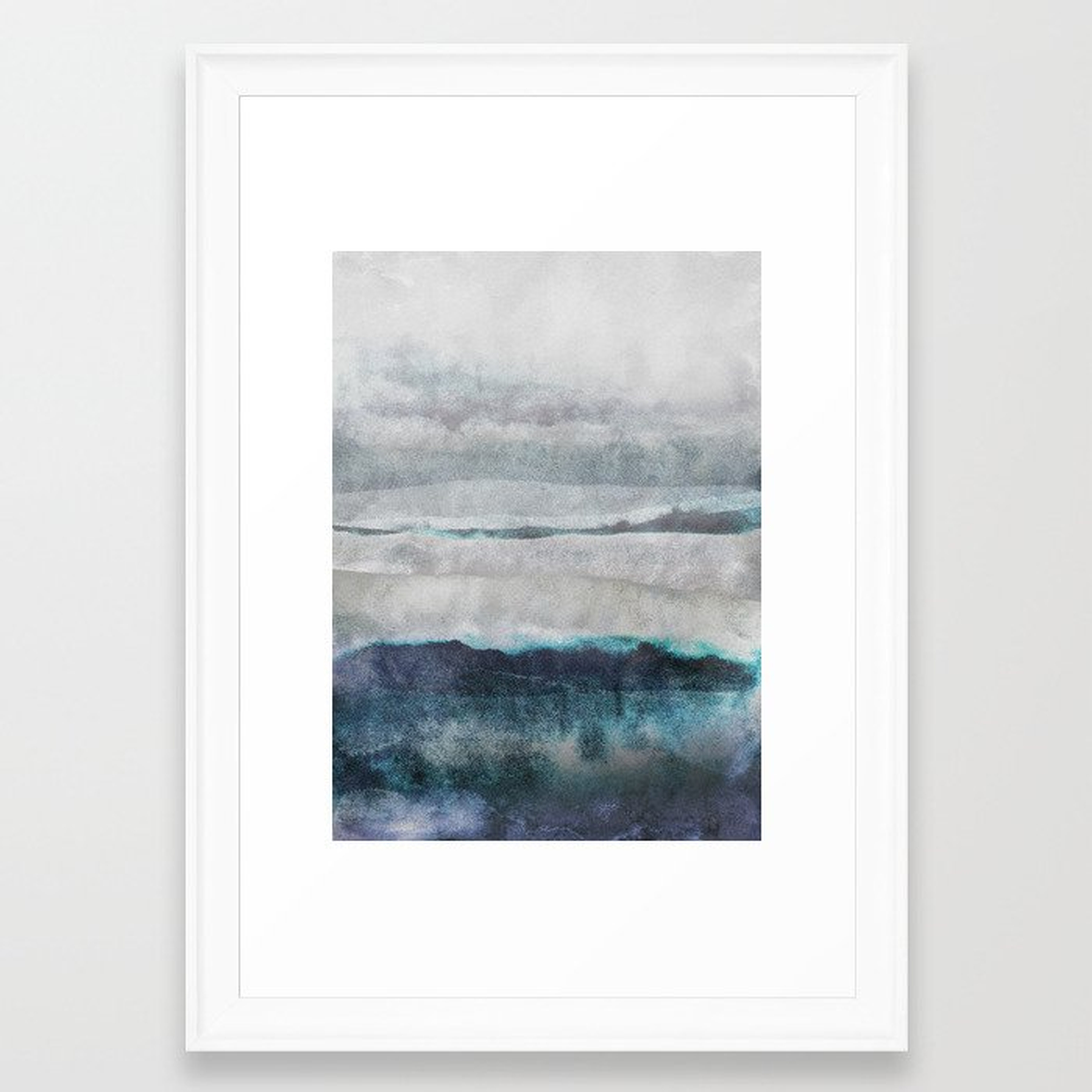 Watercolors 29 Framed Art Print by Mareike BaPhmer - Scoop White - Small 13" x 19"-15x21 - Society6