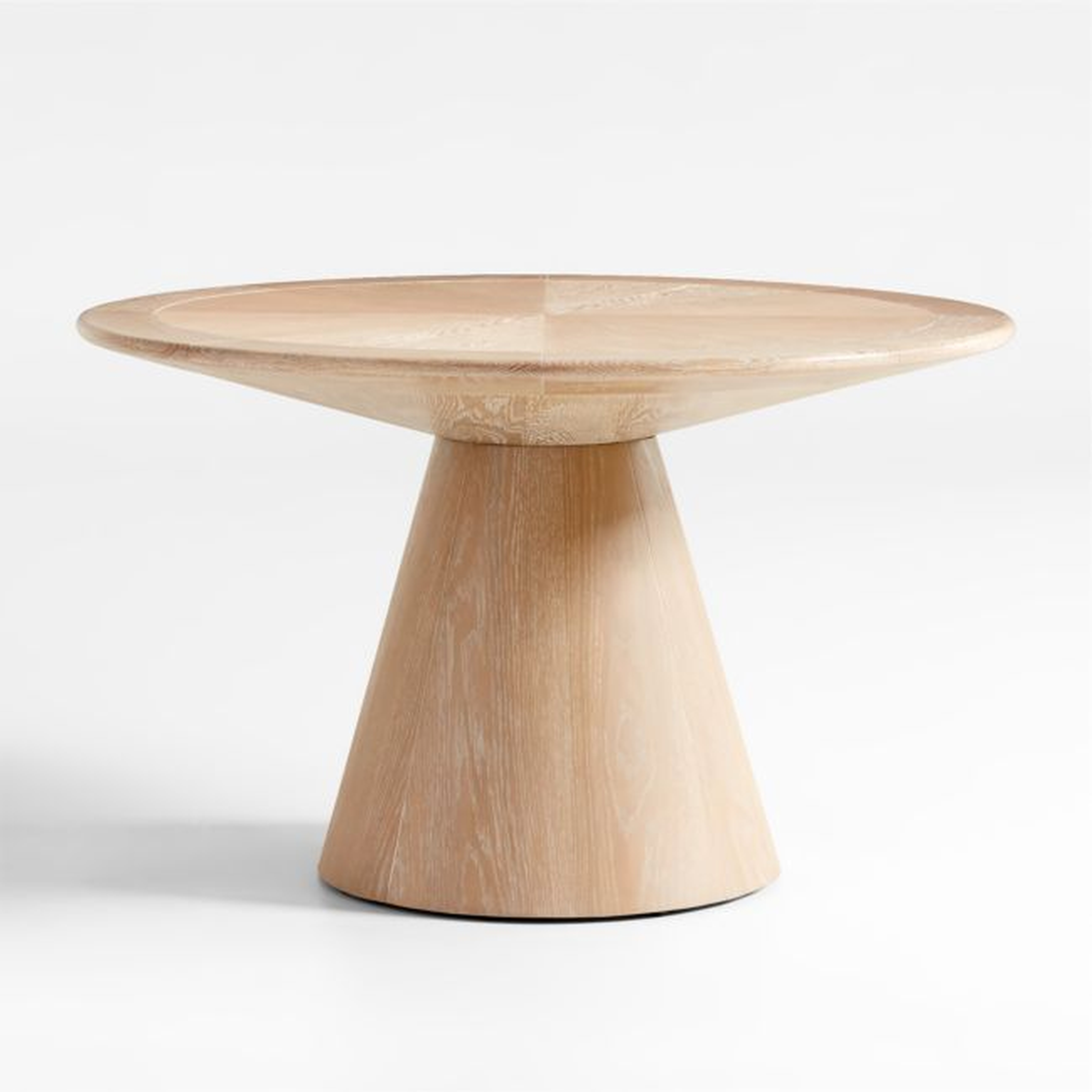 Palisades 48" Round Whitewashed Wood Dining Table - Crate and Barrel
