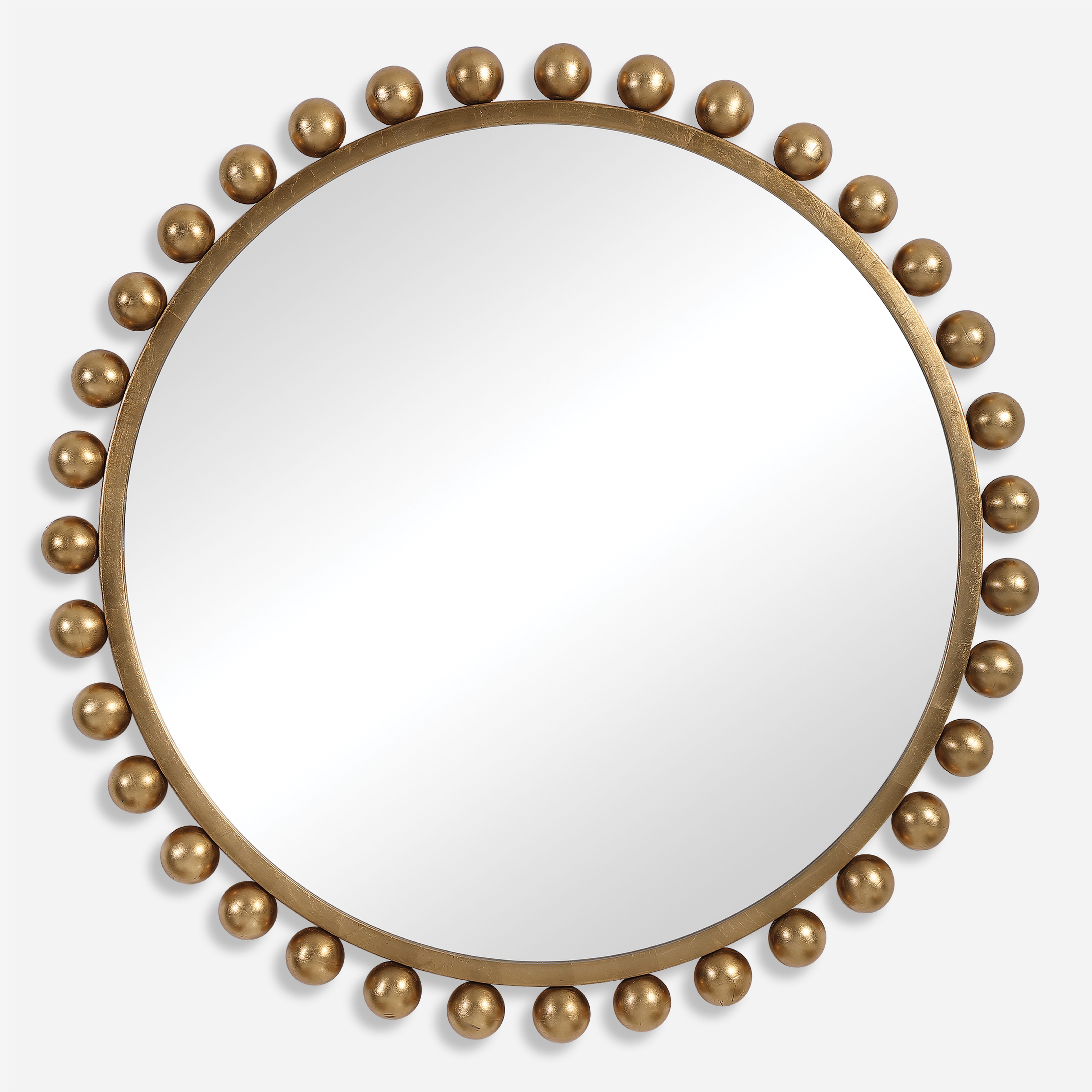 Cyra Gold Round Mirror - Uttermost