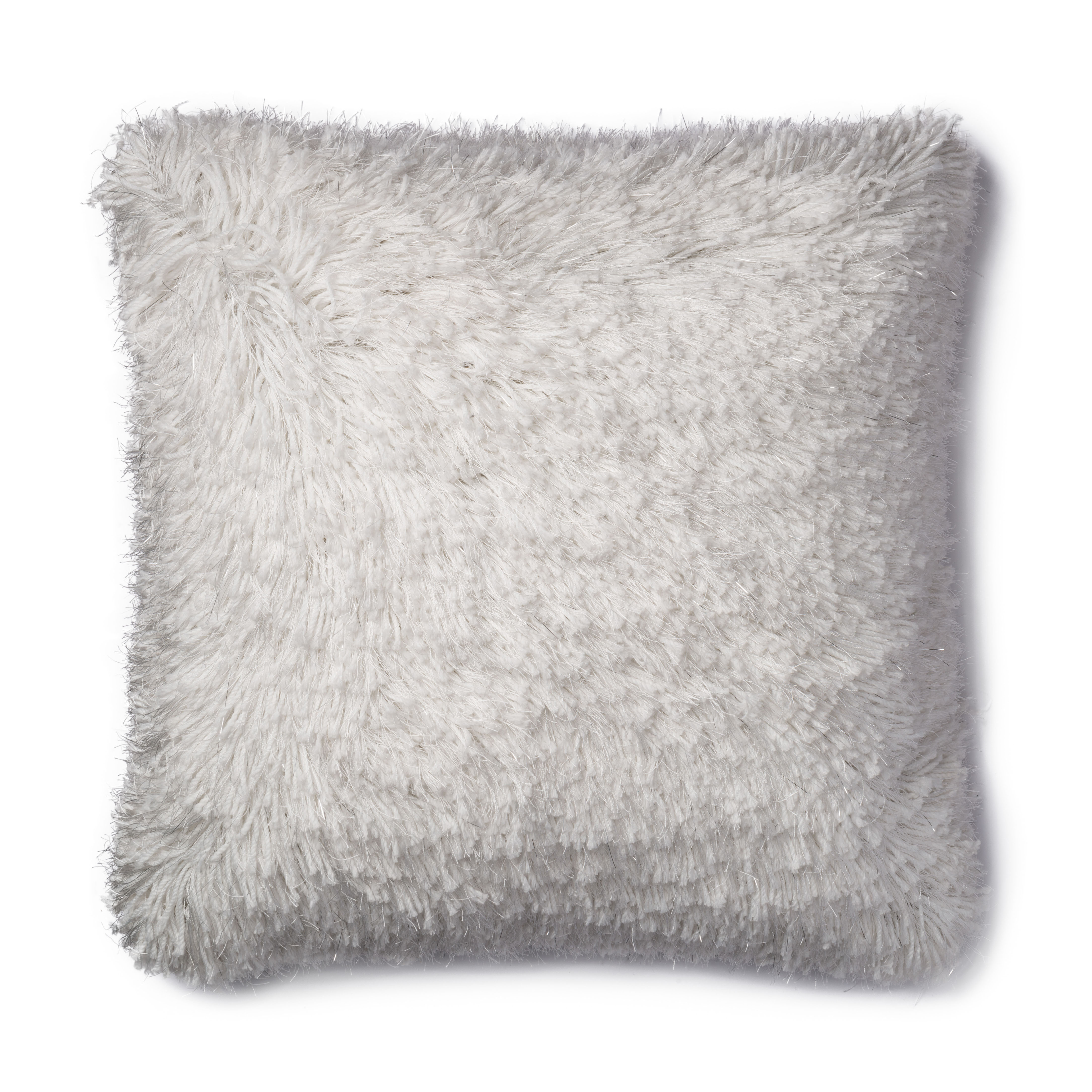 PILLOWS P0470 WHITE 22" x 22" Cover Only - Loloi Rugs
