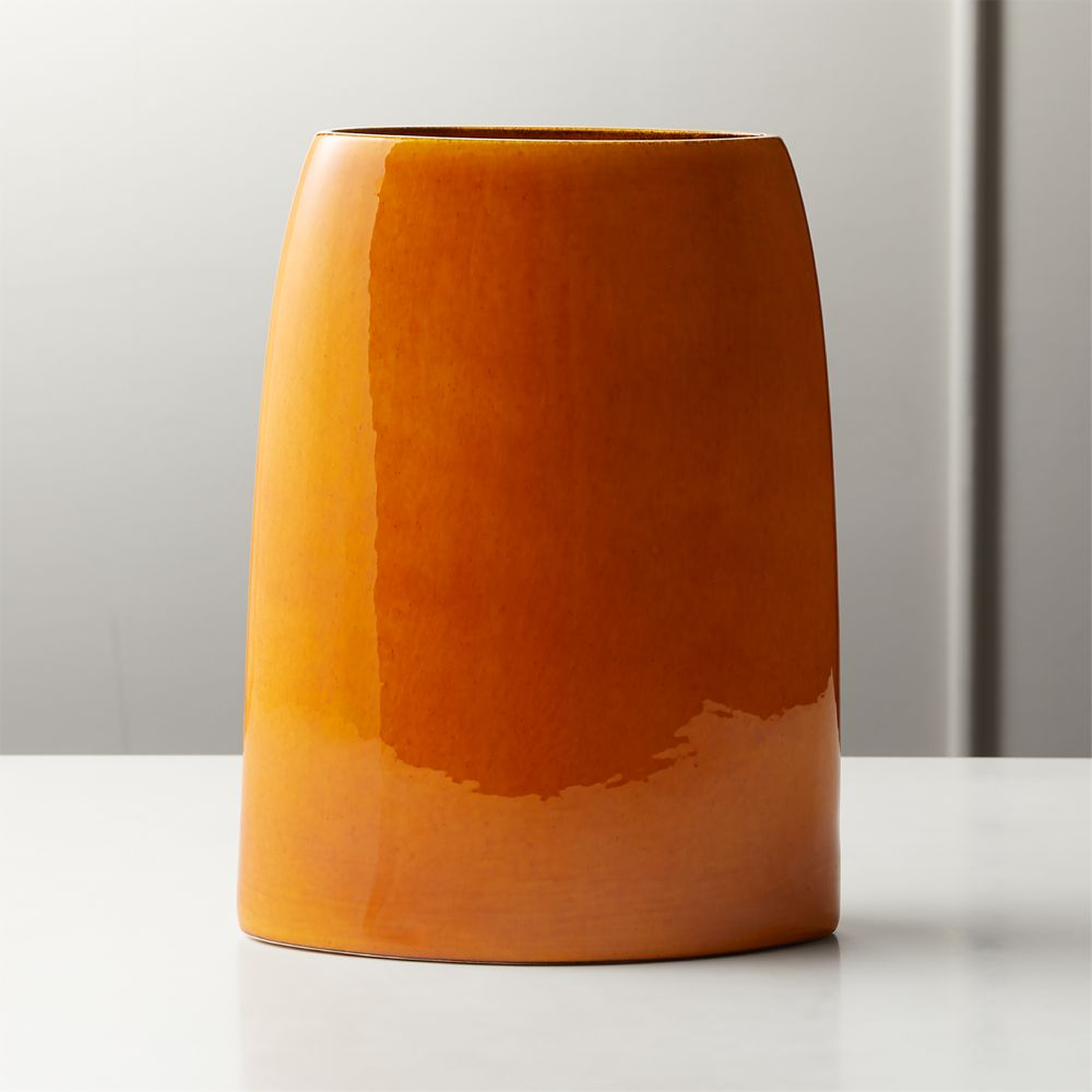 Marvin Orange Vase - CB2