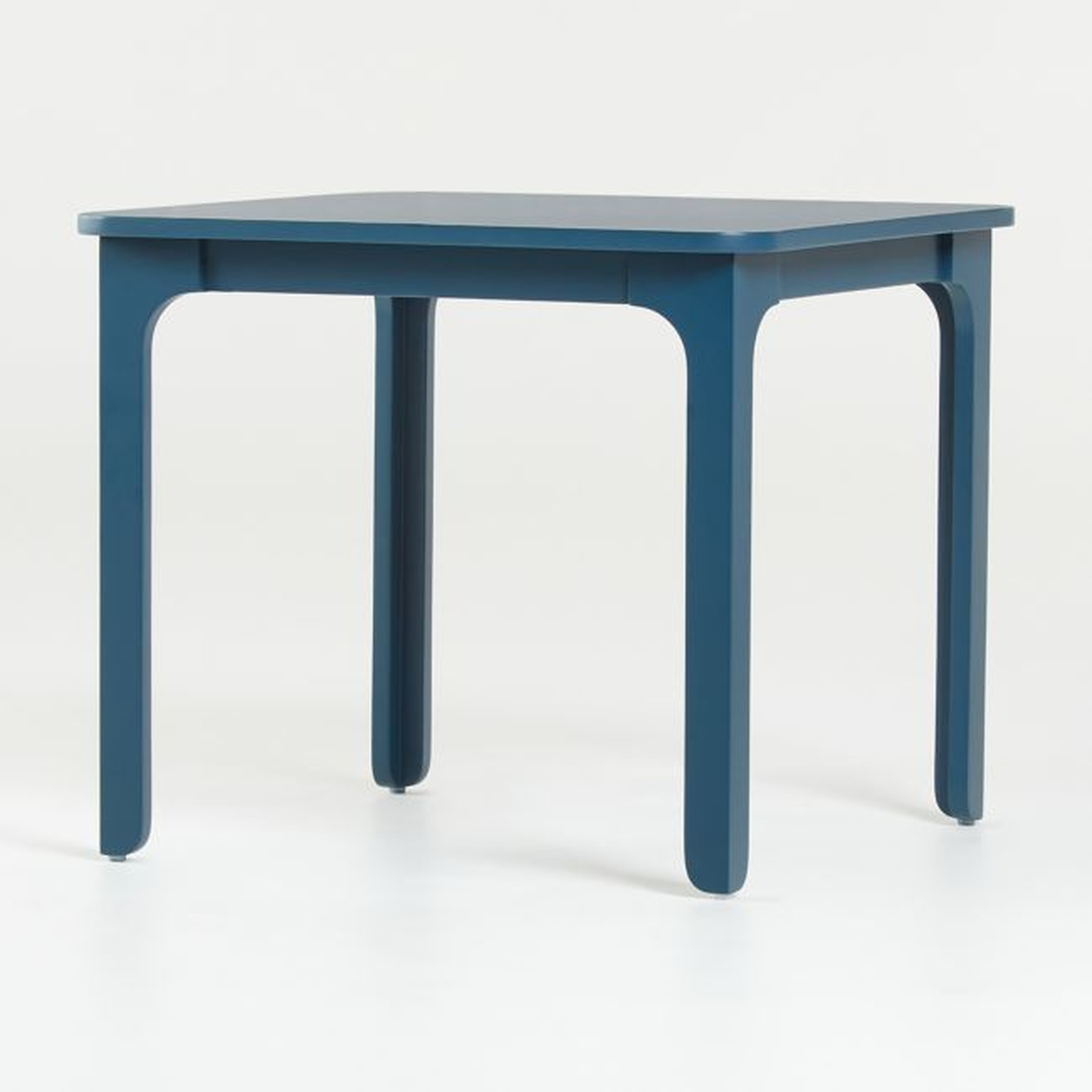 Brady Square Midnight Blue Wood Kids Play Table - Crate and Barrel