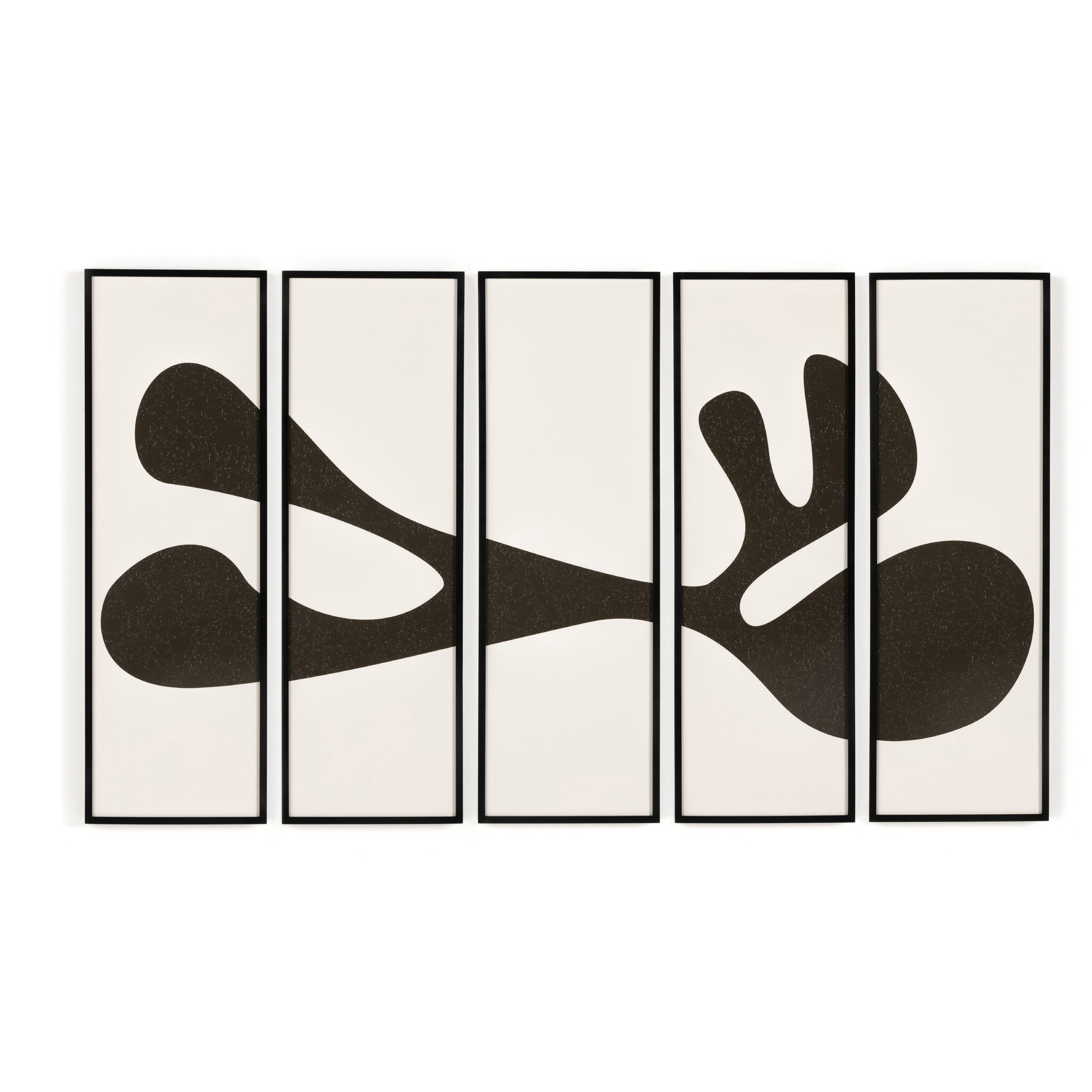 Organic Shape I Set by FH Art Studio - Black 2.5 Maple - Four Hands