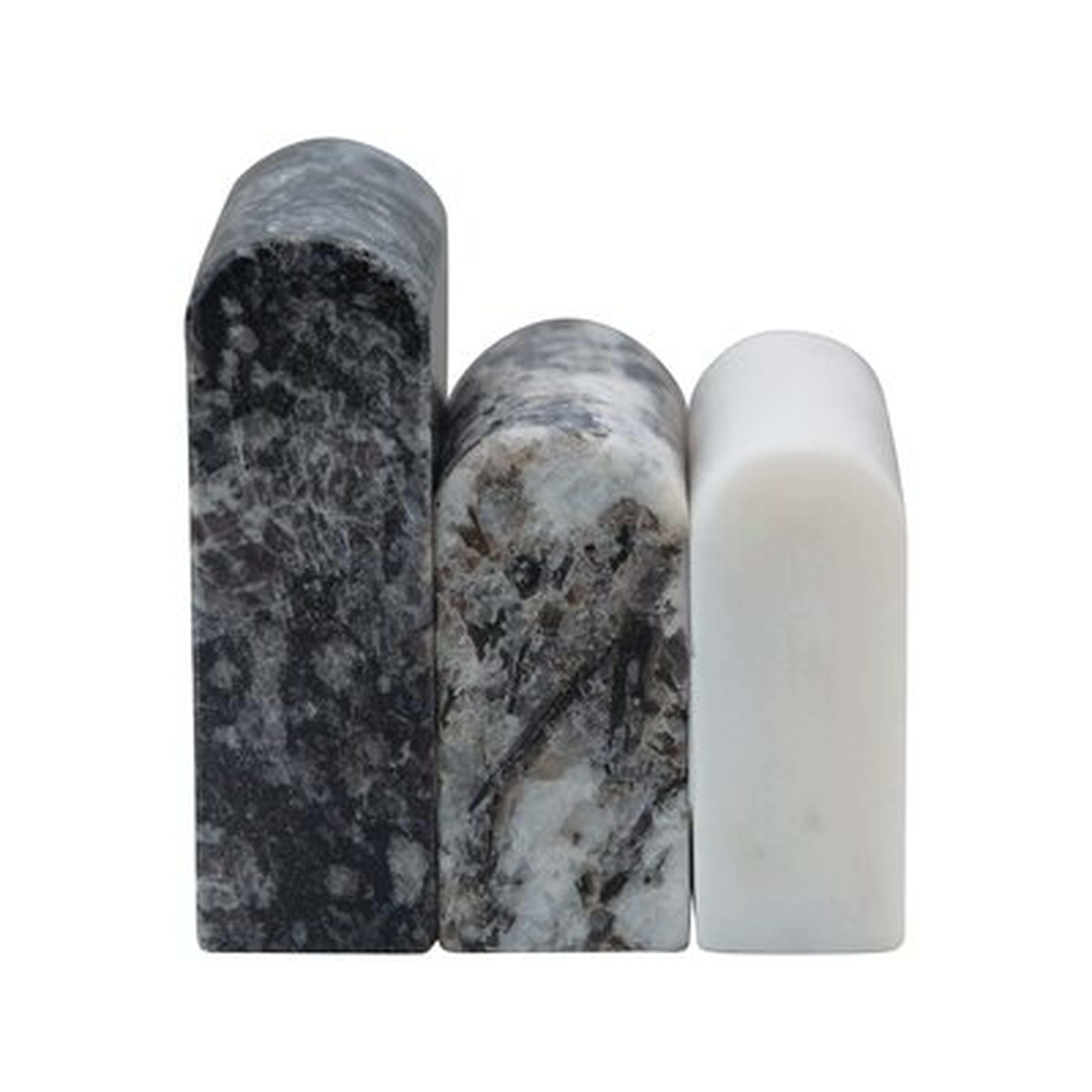 Decorative Granite & Marble Objects, Set Of 3 - Wayfair