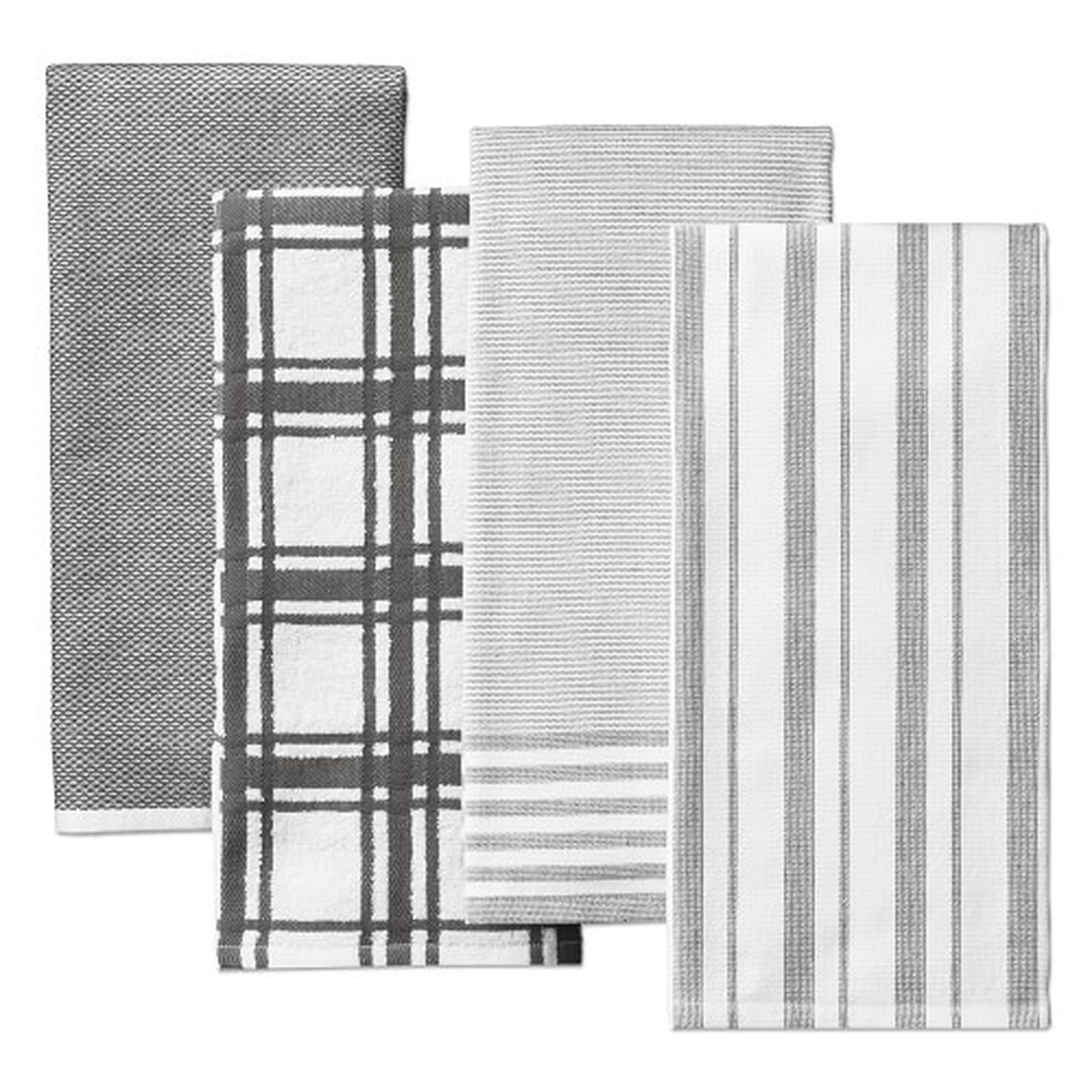 Williams Sonoma Multi-Pack Absorbent Towels, Set of 4, Charcoal - Williams Sonoma